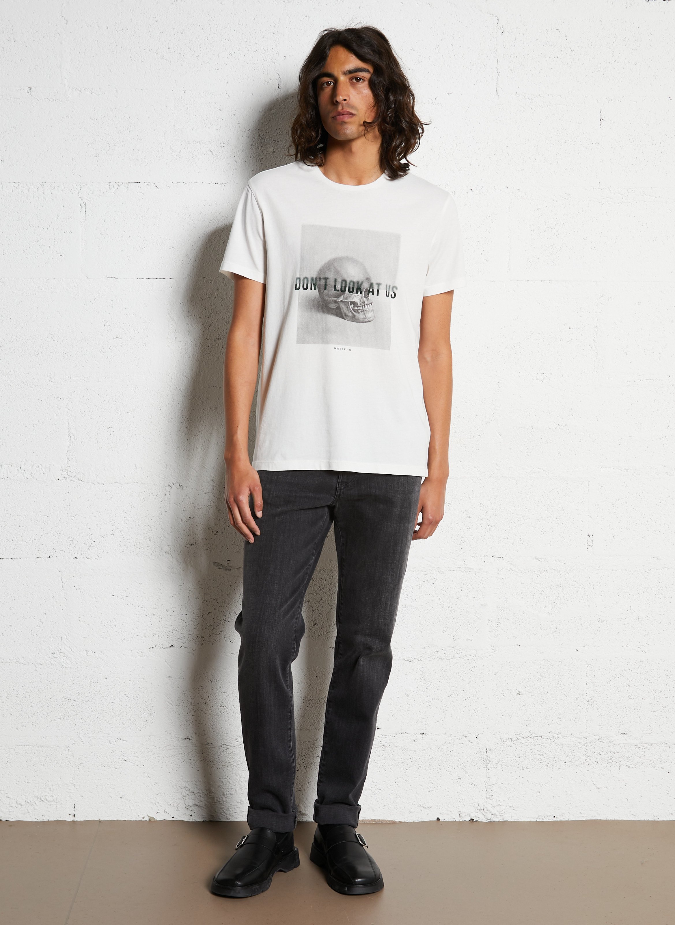 Jean slim en coton mélangé IKKS Gris