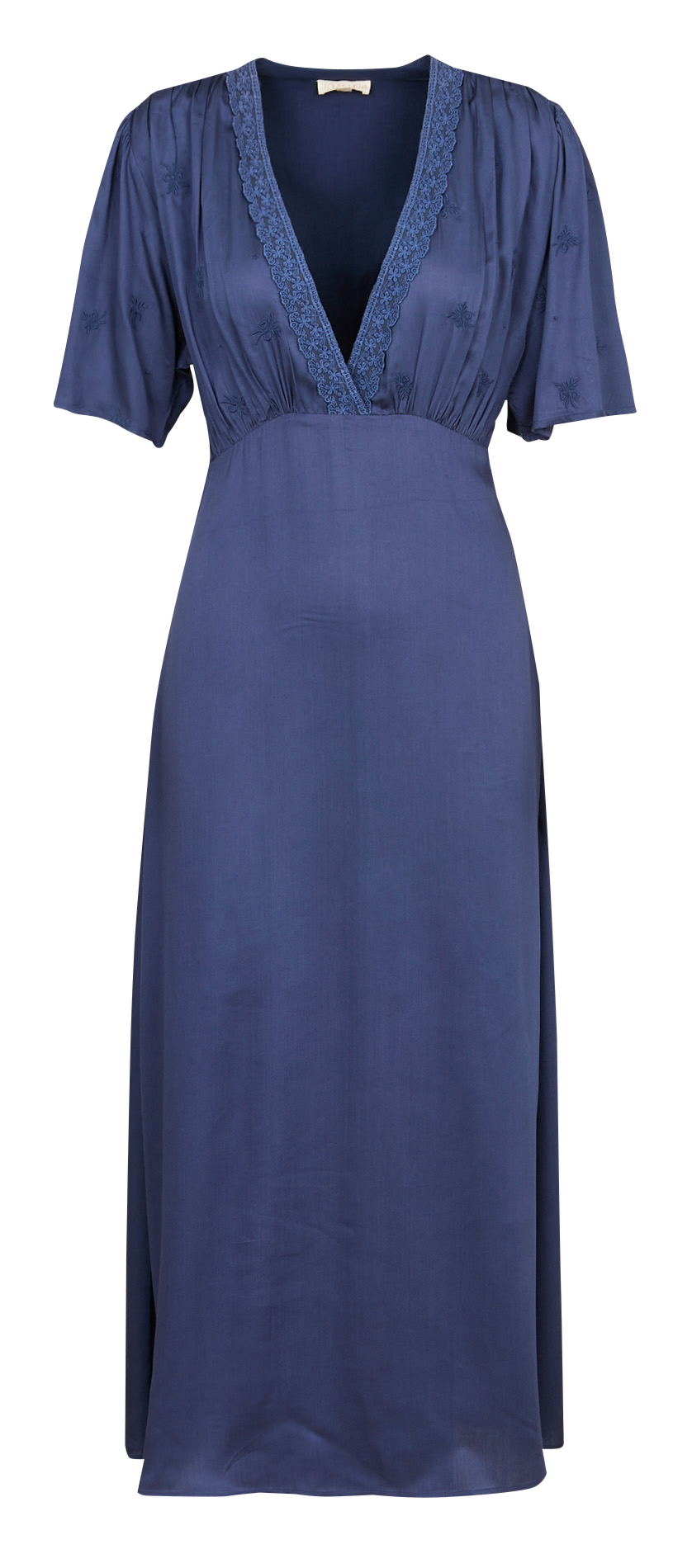 Robe midi col V LOUISE MISHA Blue