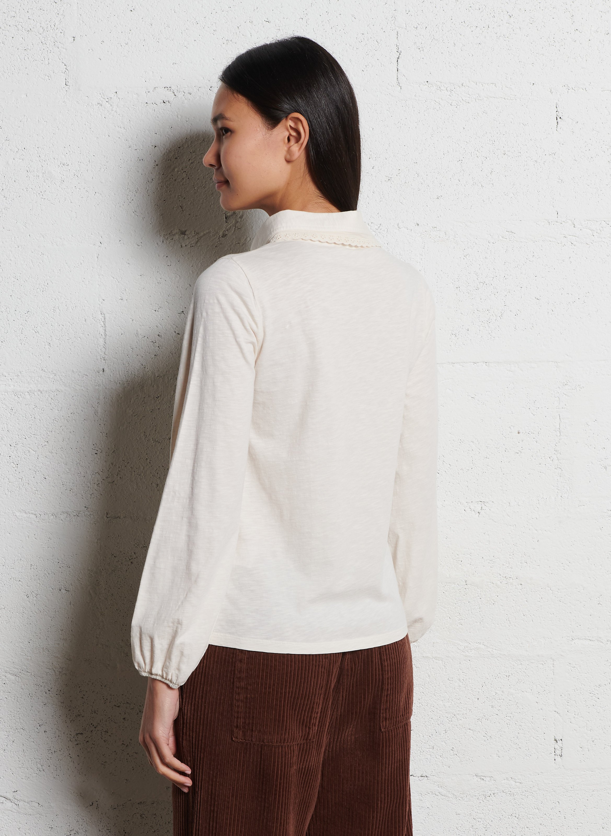 Polo-Shirt aus Bio-Baumwolle EMILE ET IDA Beige