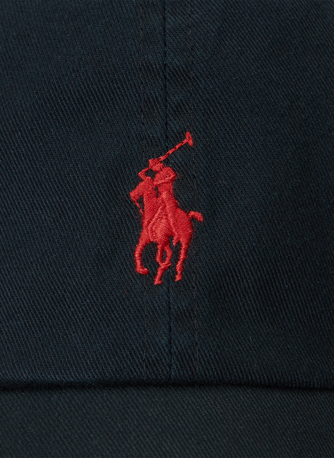 Cotton baseball cap with logo POLO RALPH LAUREN Black