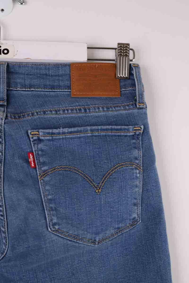 Cotton skinny jeans LEVI'S - Seconde main Blue