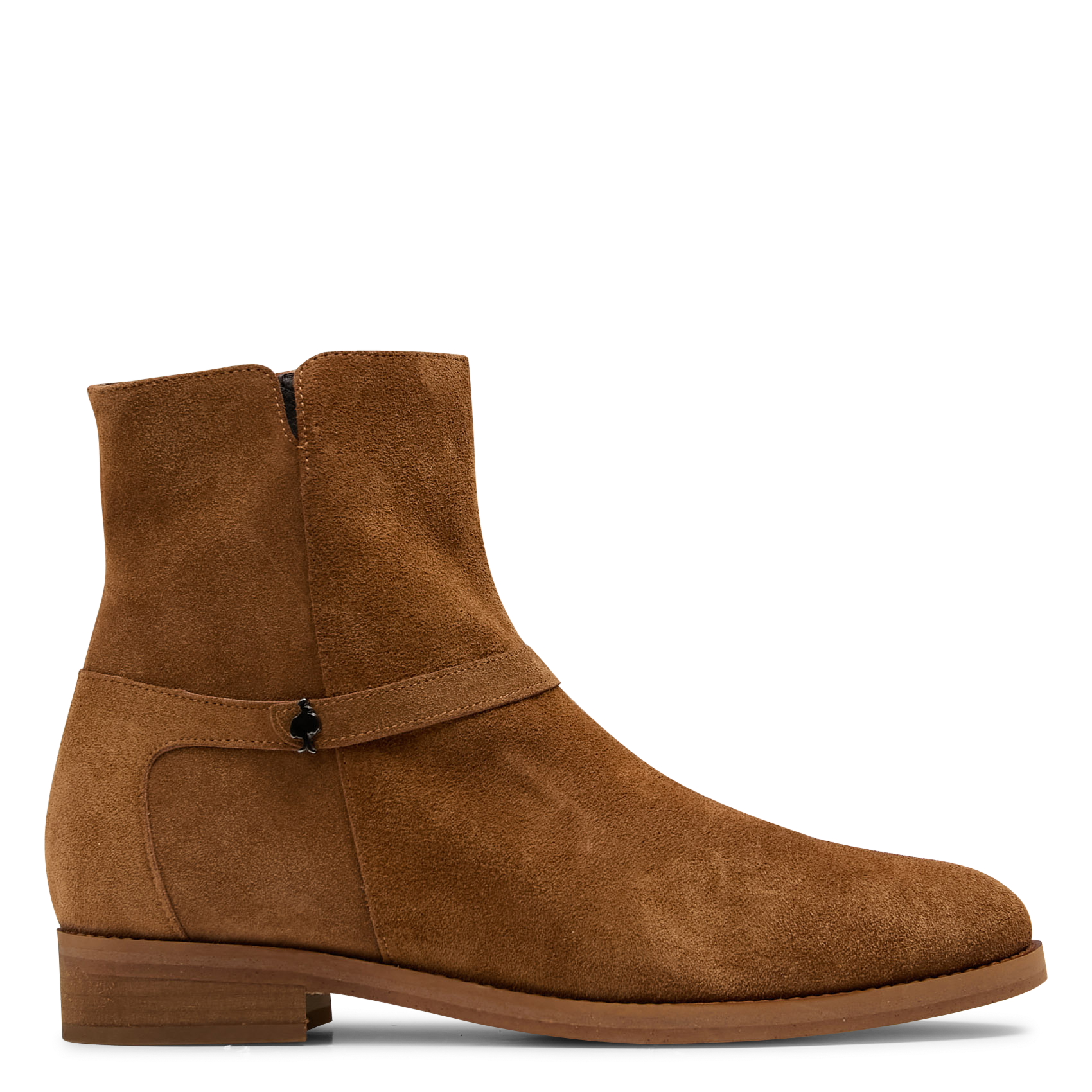 Bottines en cuir velours ONE STEP Marron