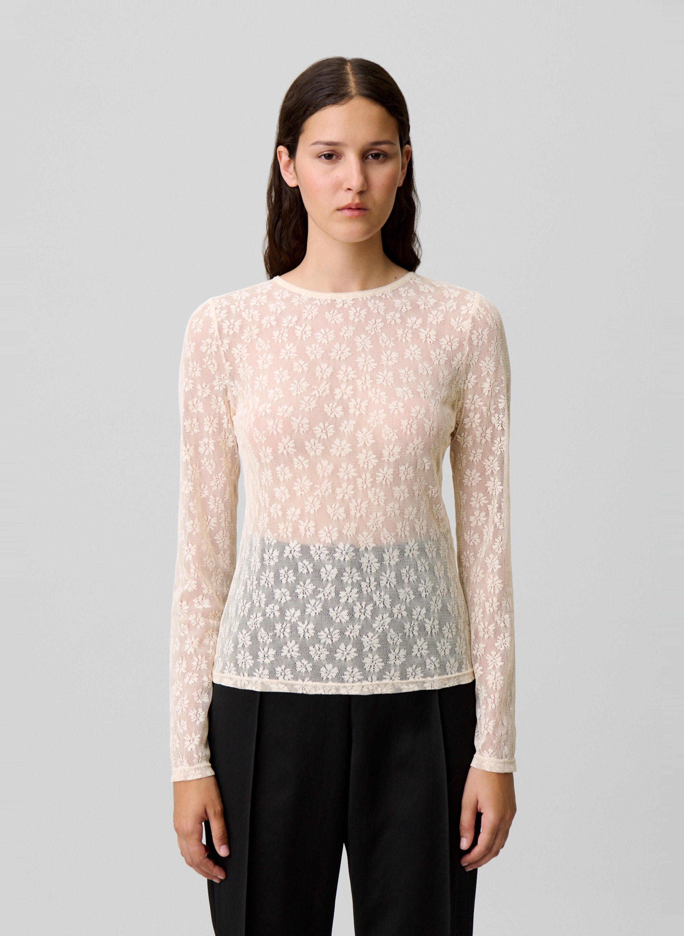 Top en dentelle col rond  CLAUDIE PIERLOT