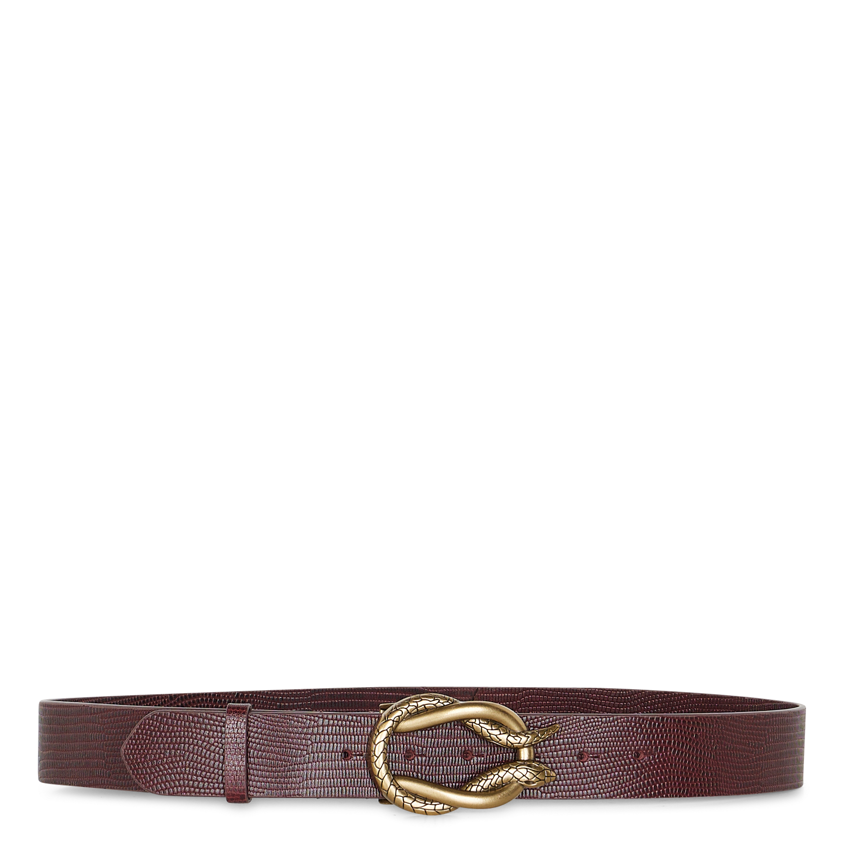 Ceinture en cuir MAISON 123 Rouge