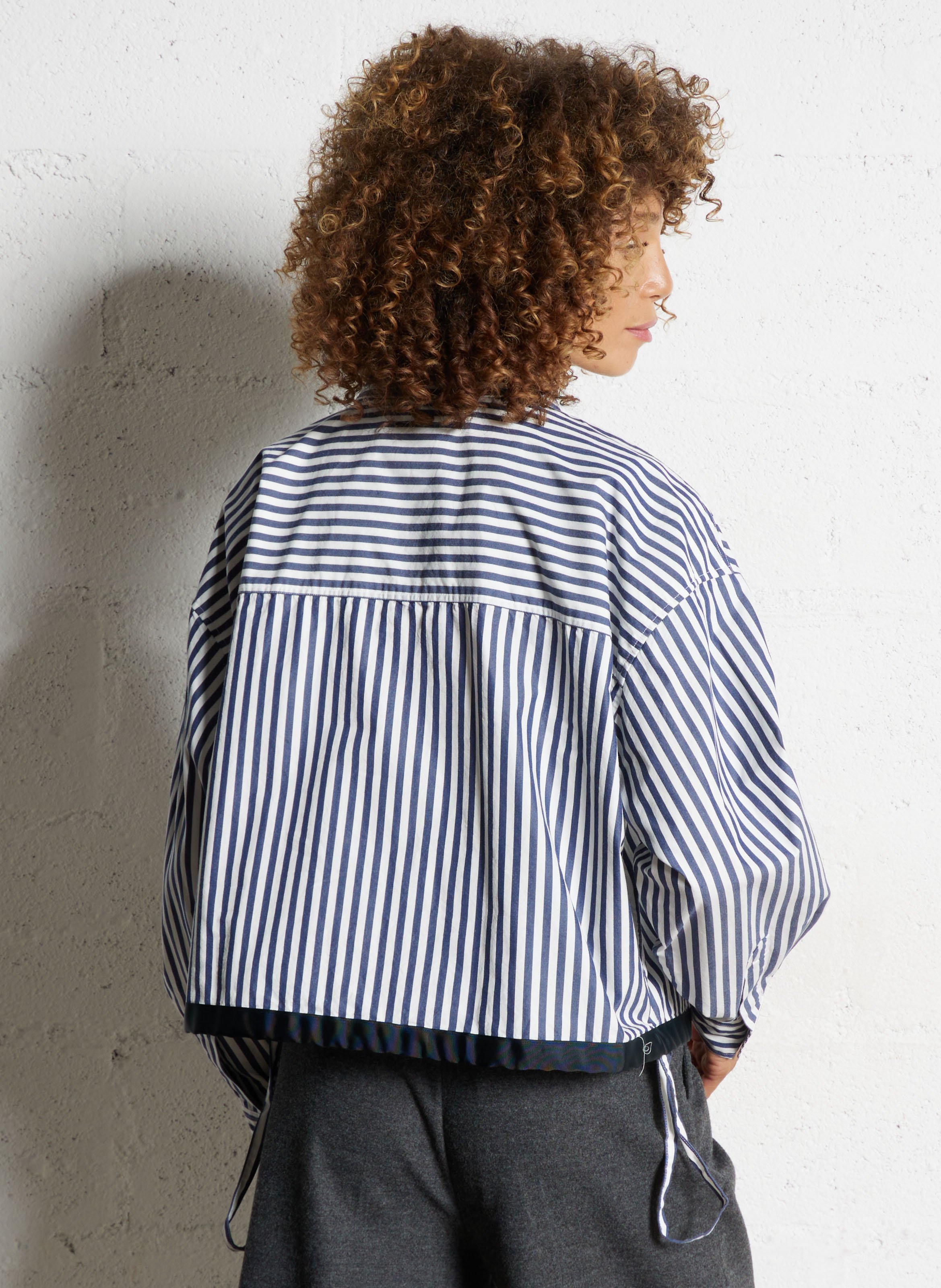 Katoenen oversized blouse BELLEROSE Blauw