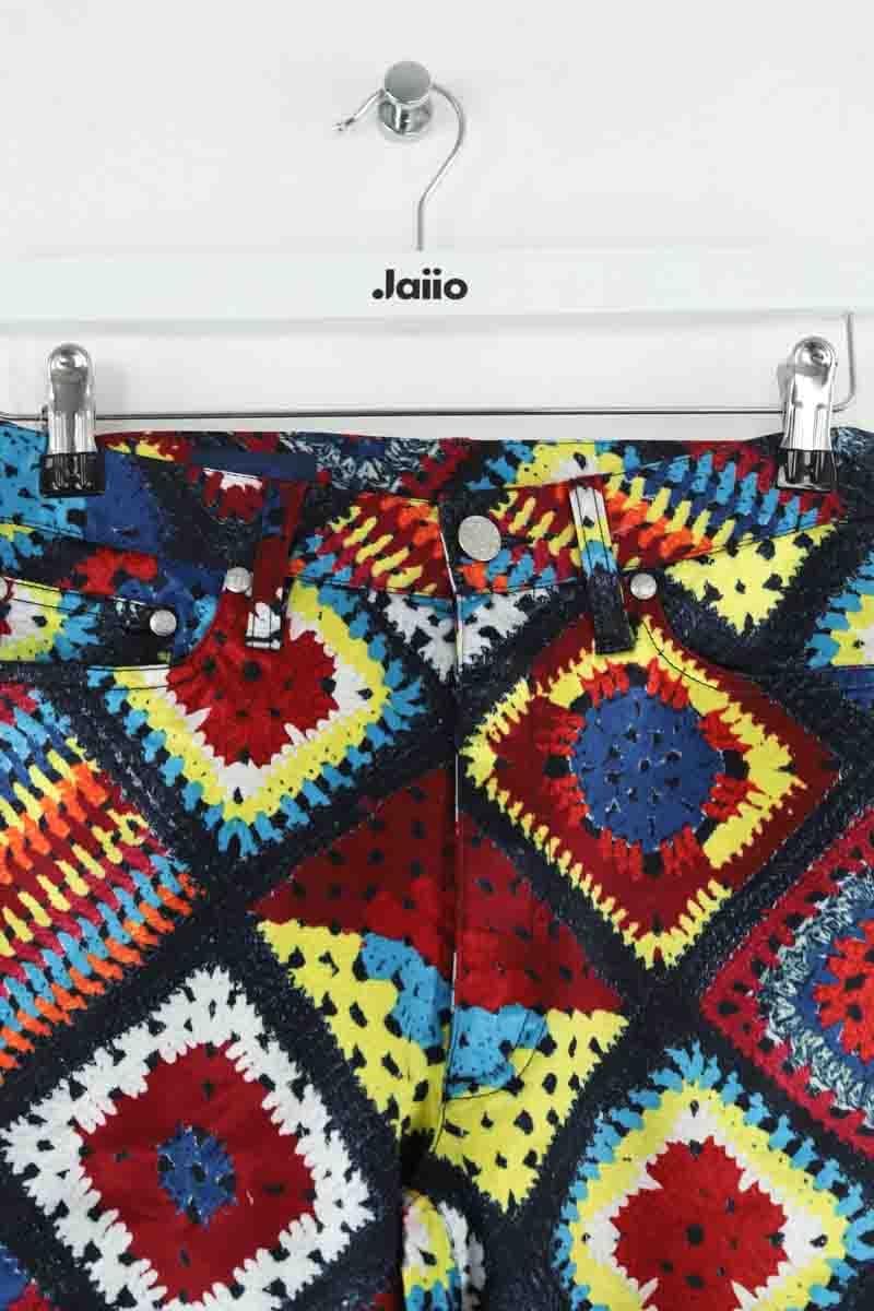 Slim-fit cotton cargo pants Multicolored