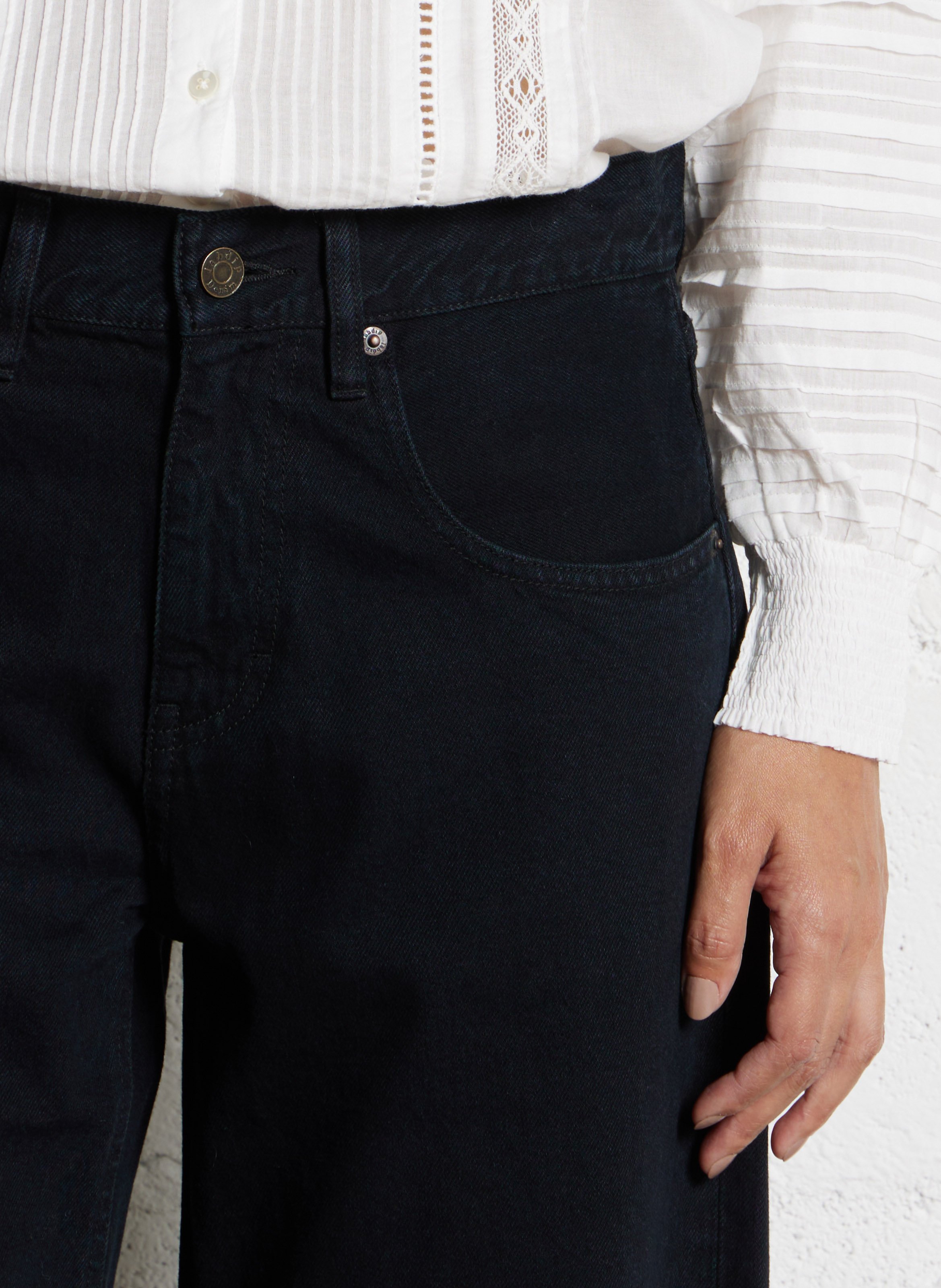 Jean large en coton LAB DIP Bleu