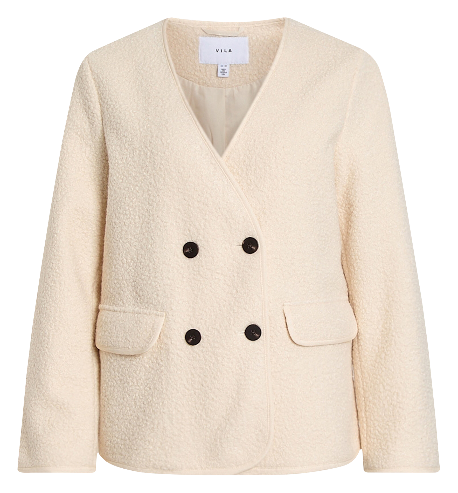 Manteau col V  VILA Beige