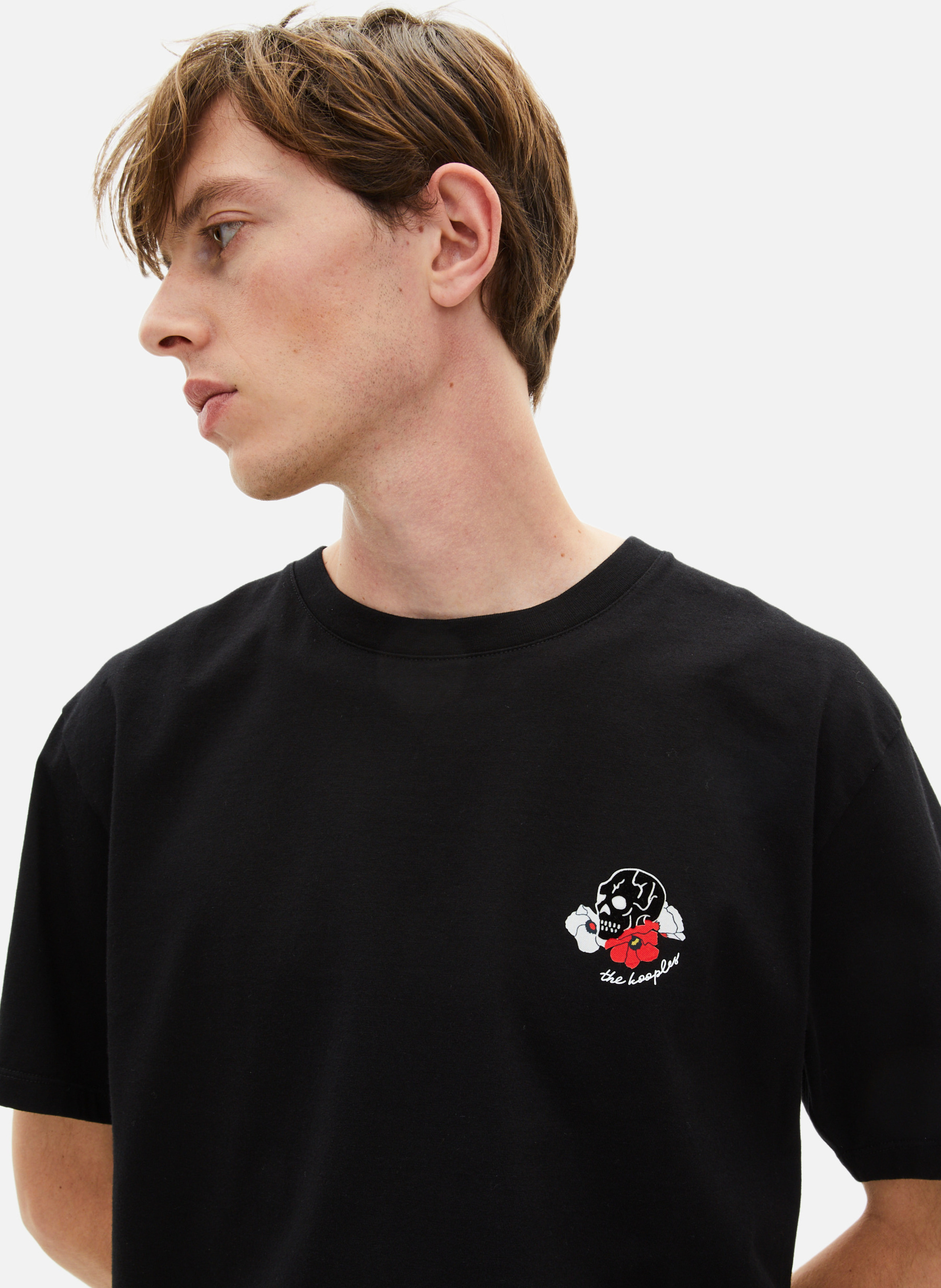 T-shirt avec flocage tête de mort THE KOOPLES Noir