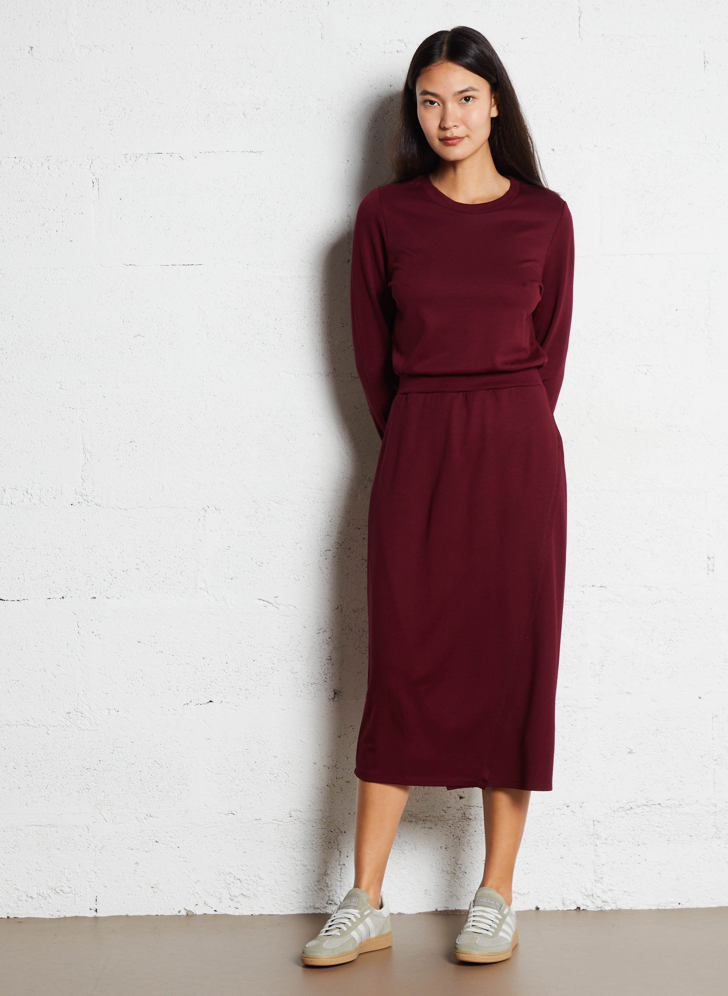 Long fleece dress I CODE Red
