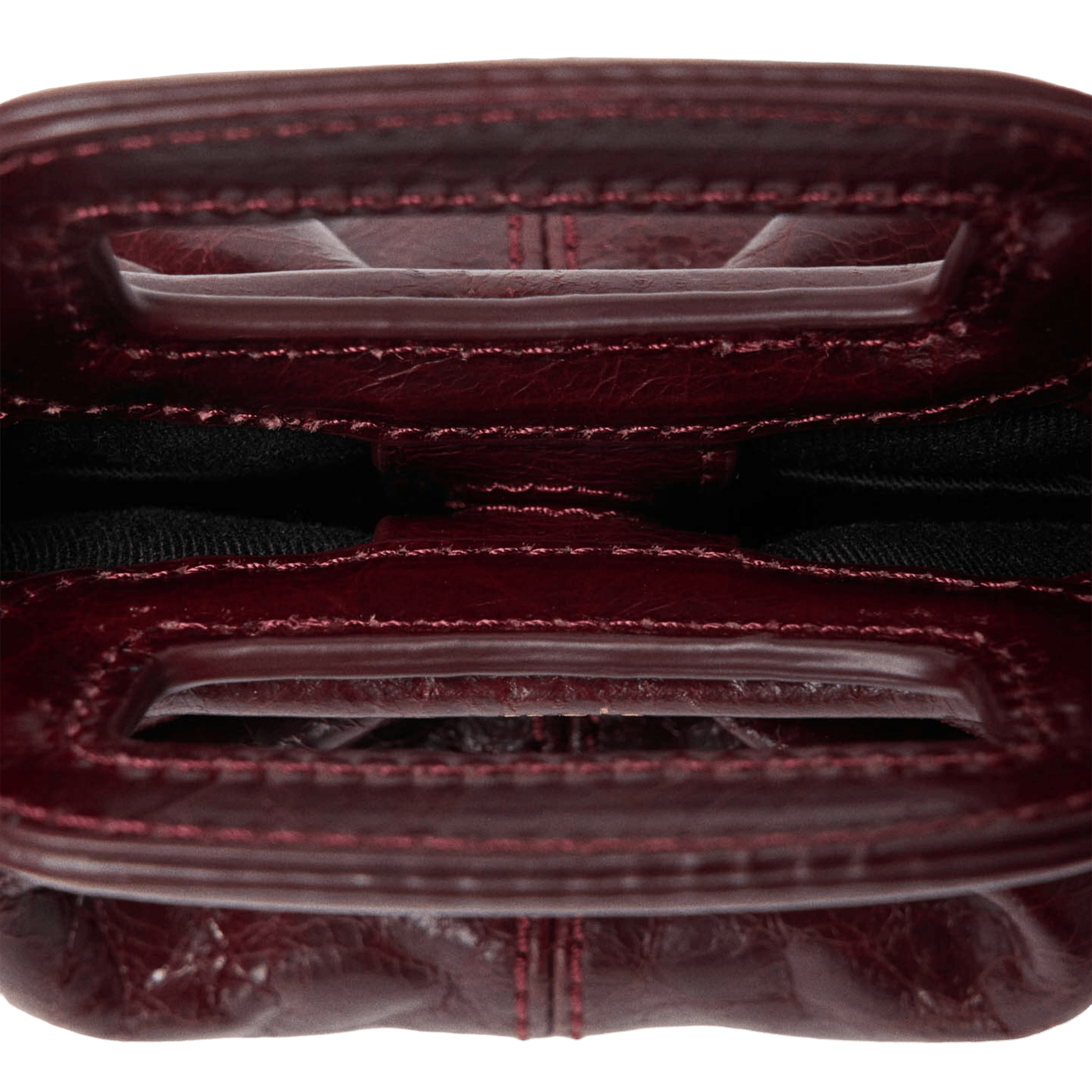 Bolso pequeño de piel craquelada MAJE Rojo