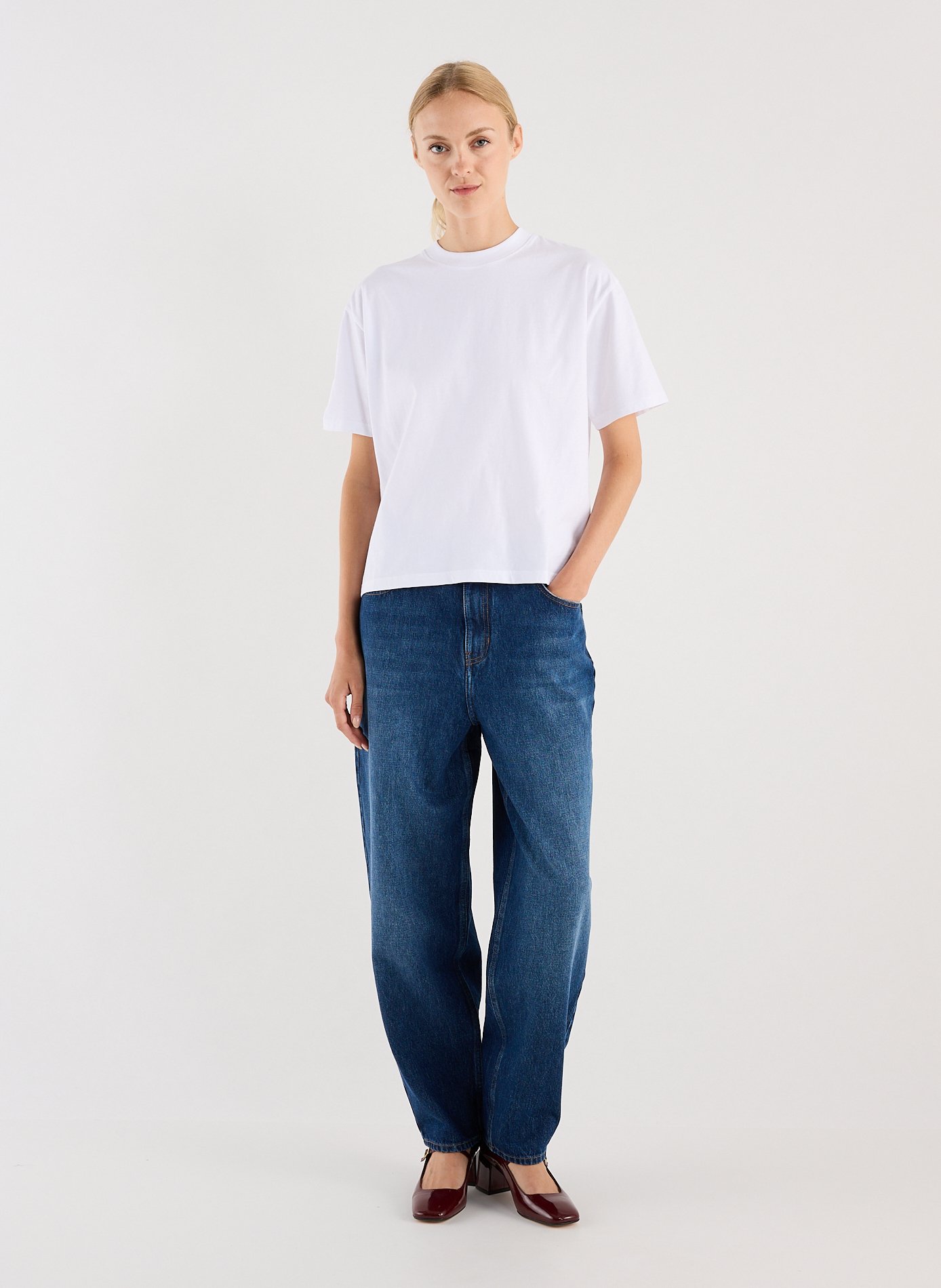 Tee-shirt oversize en coton SAISON 1865 Blanc