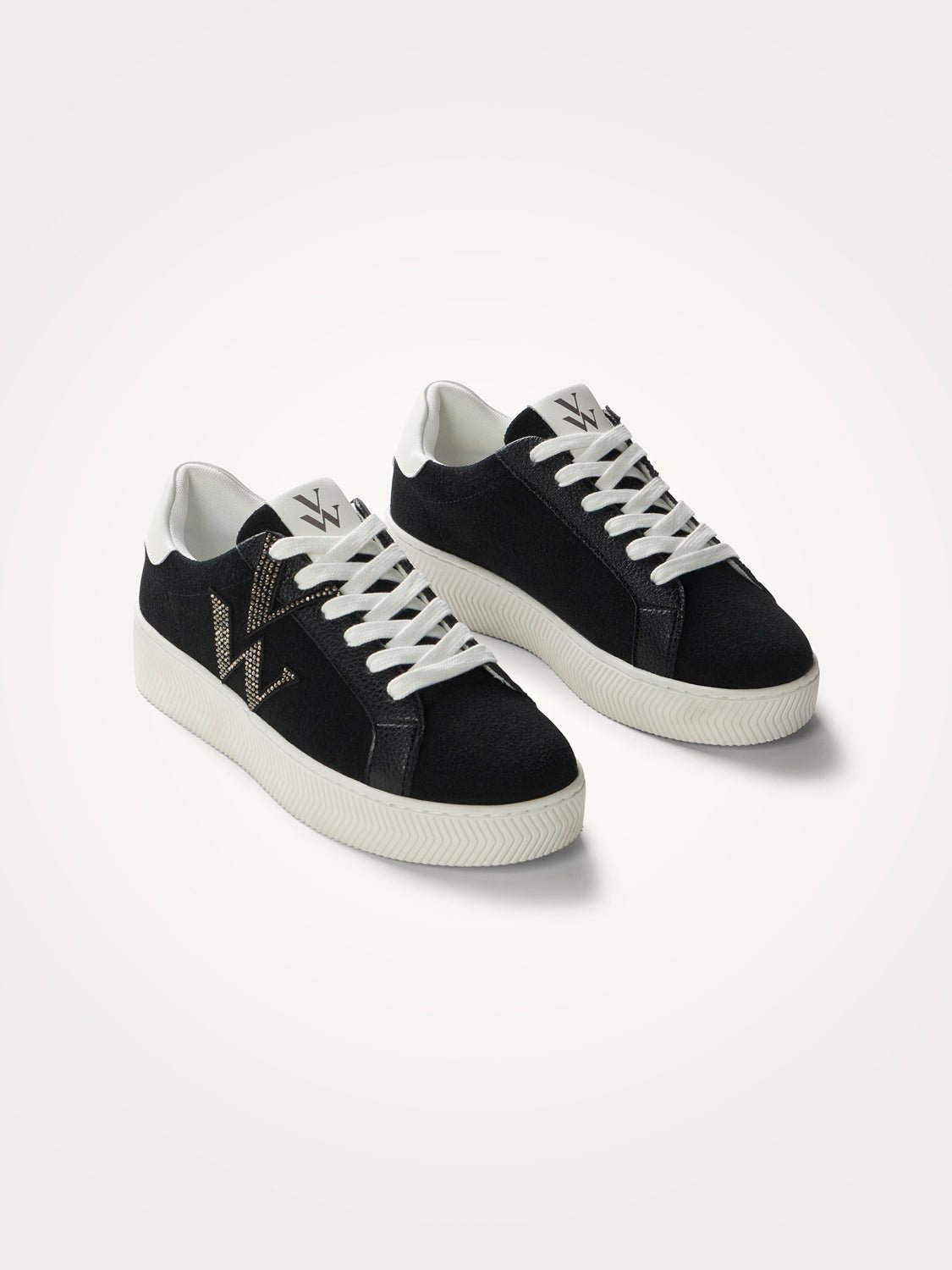 Low-top sneakers in sherpa VANESSA WU Black