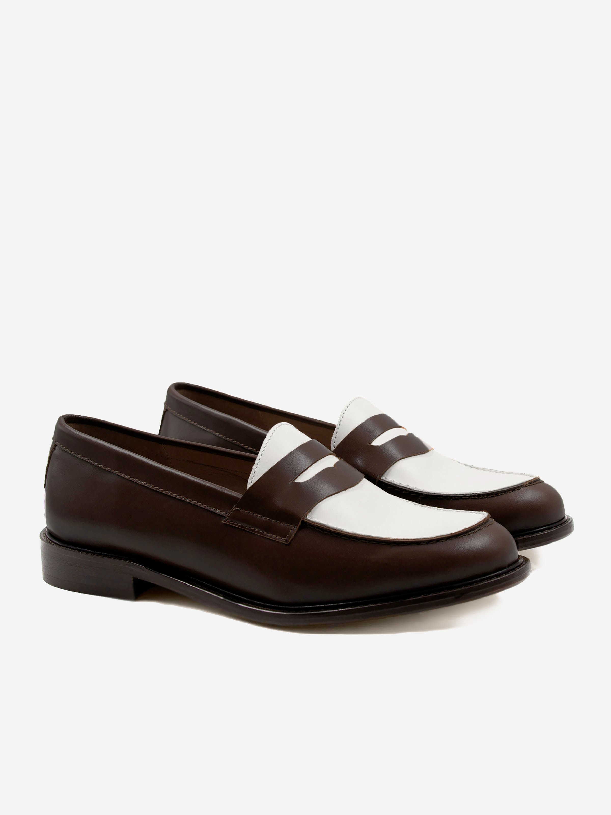 Leather loafers JULES & JENN Brown