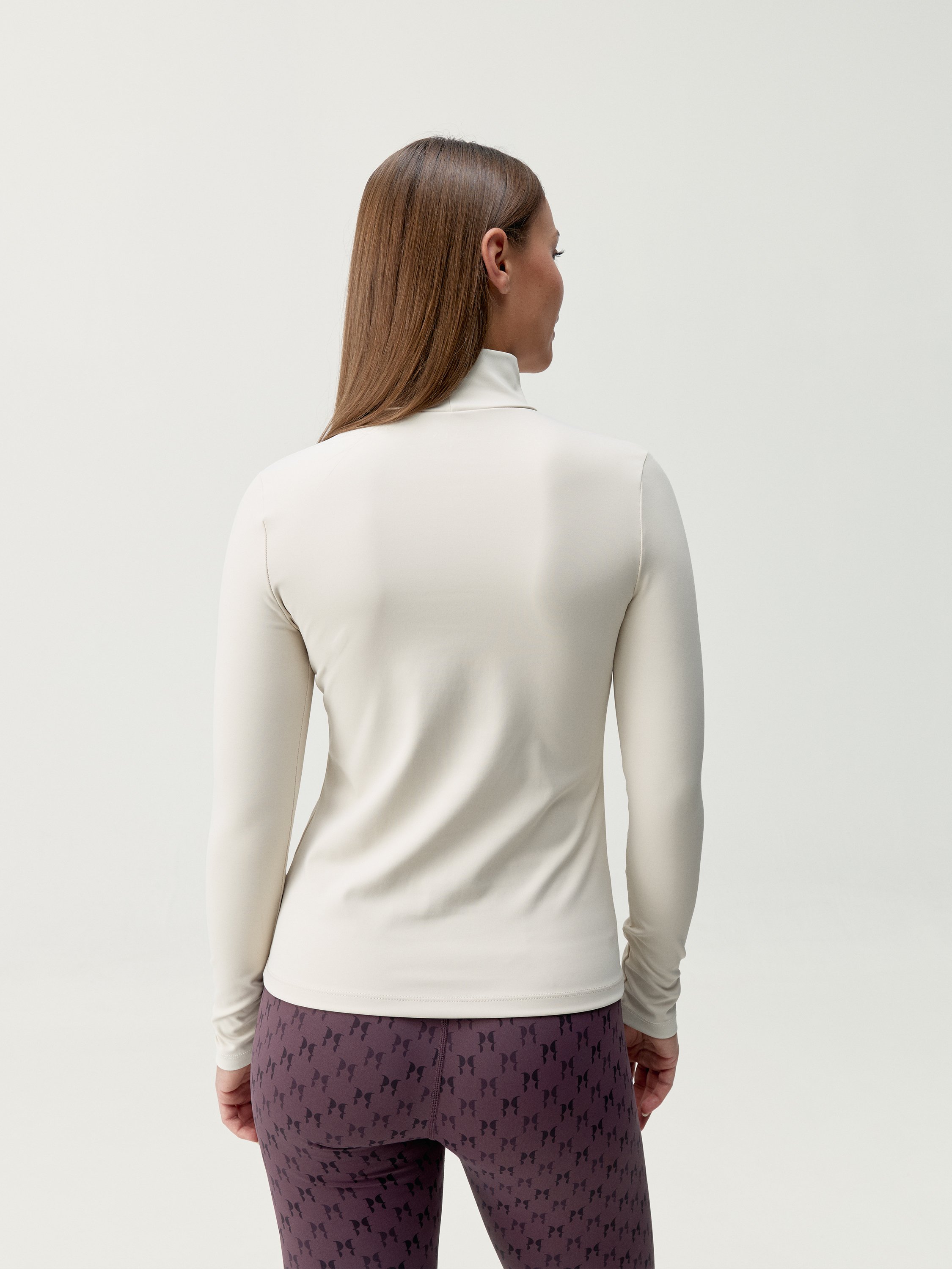 Long-sleeve performance sports t-shirt BORN LIVING YOGA White