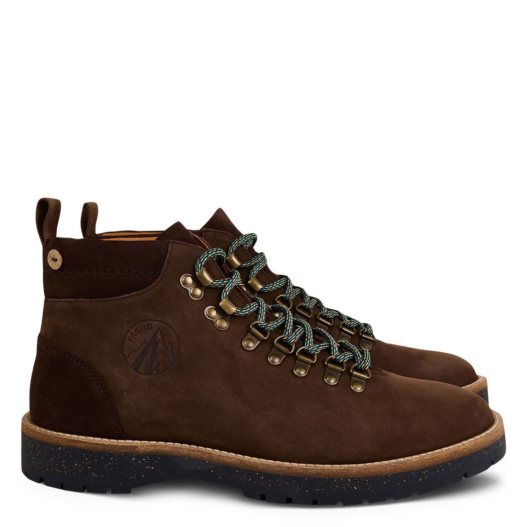 Bianca leather ankle boots FAGUO Brown