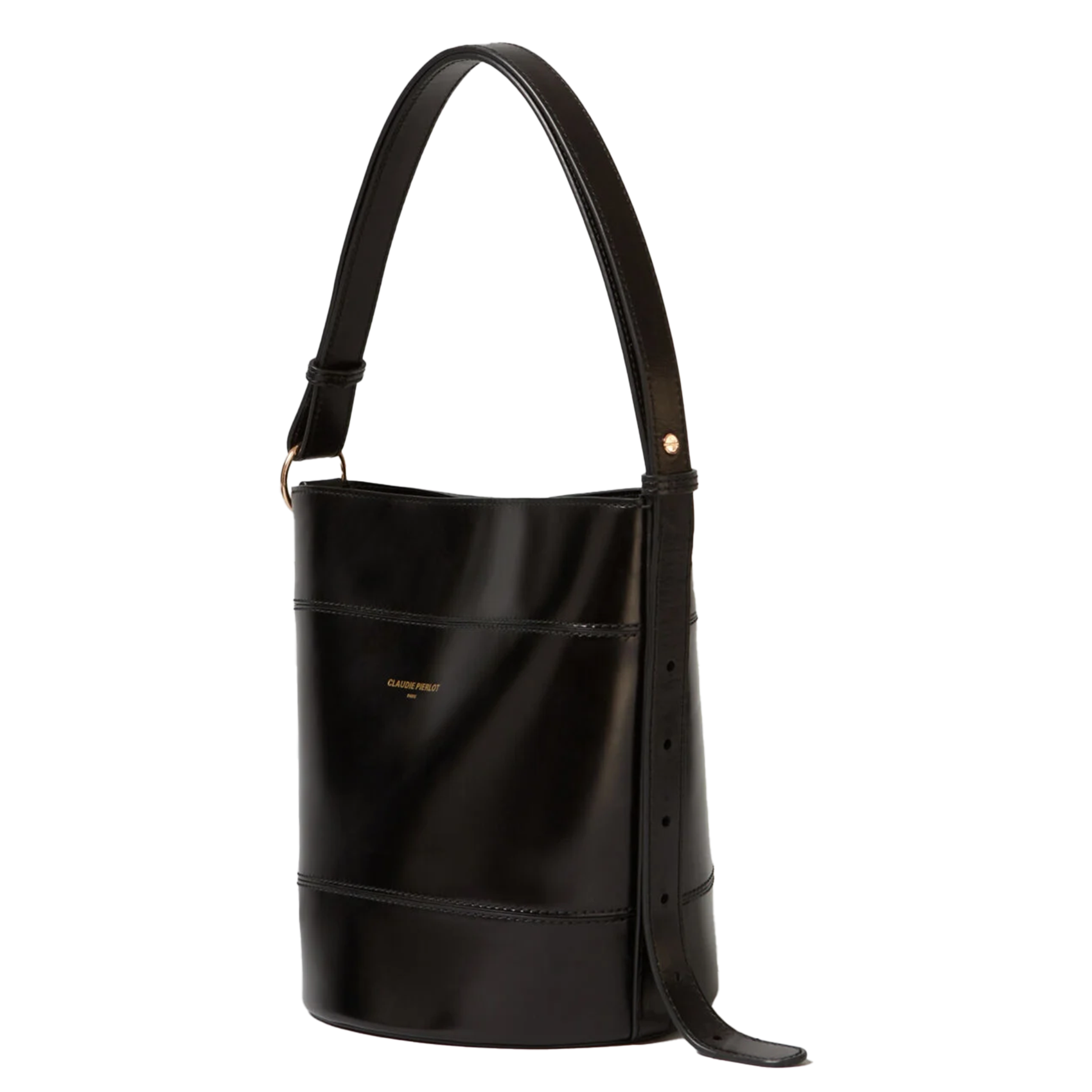 Sac seau en cuir  CLAUDIE PIERLOT Noir