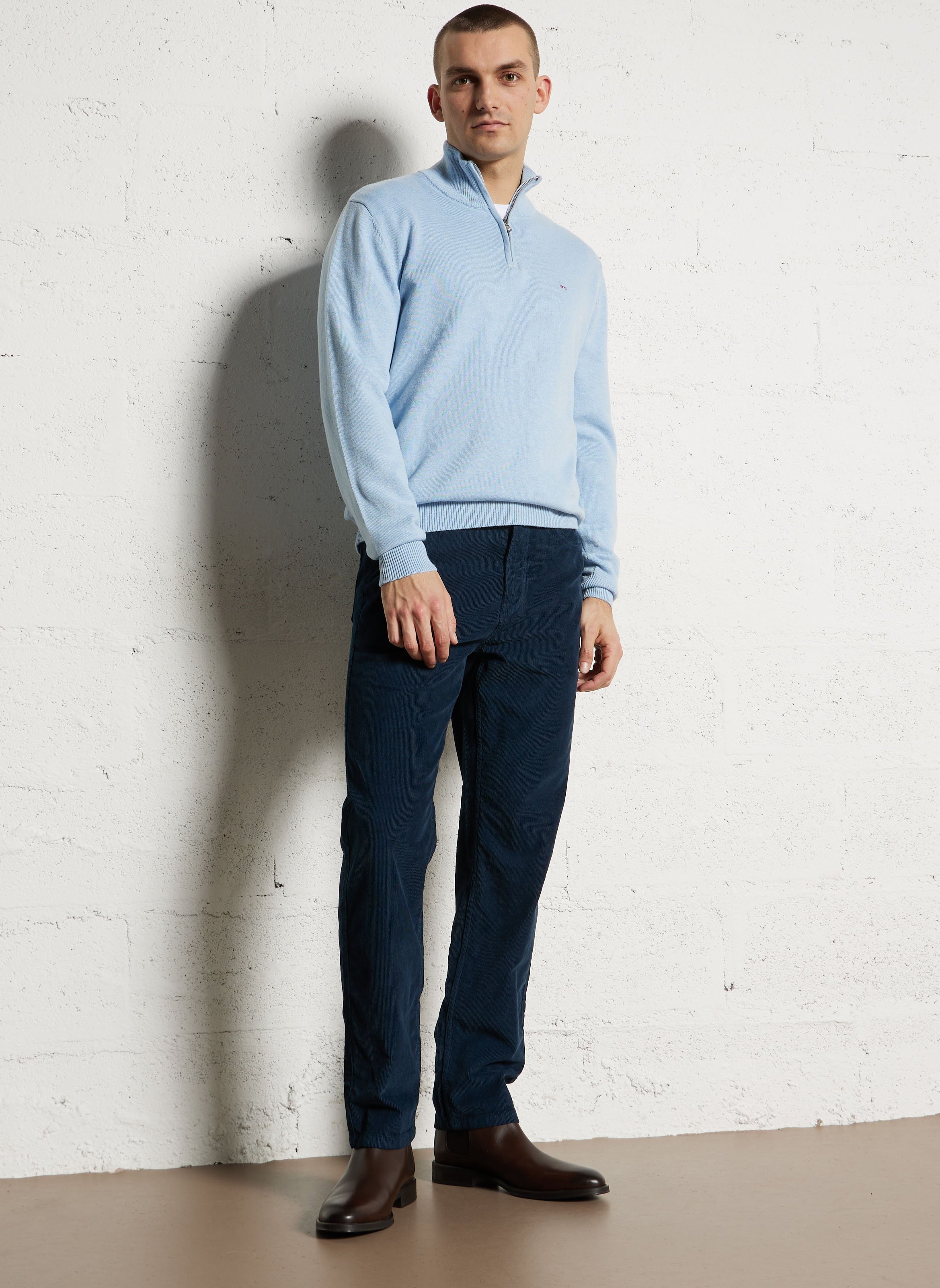 Corduroy carrot pants PEPE JEANS Blue