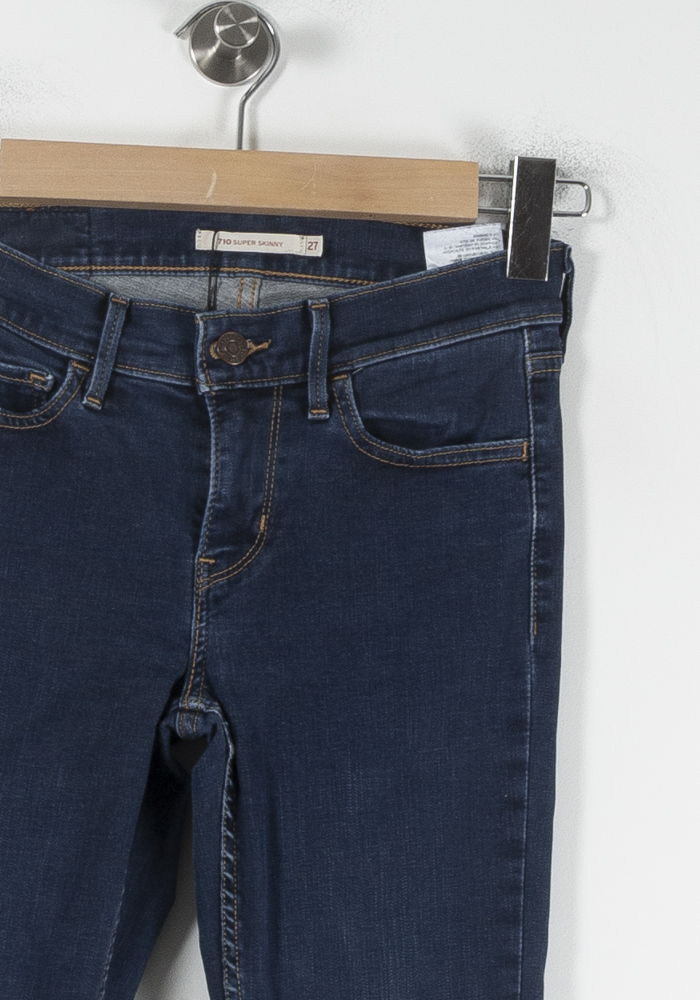 Cropped slim jeans with studs LEVI'S - Seconde main Blue