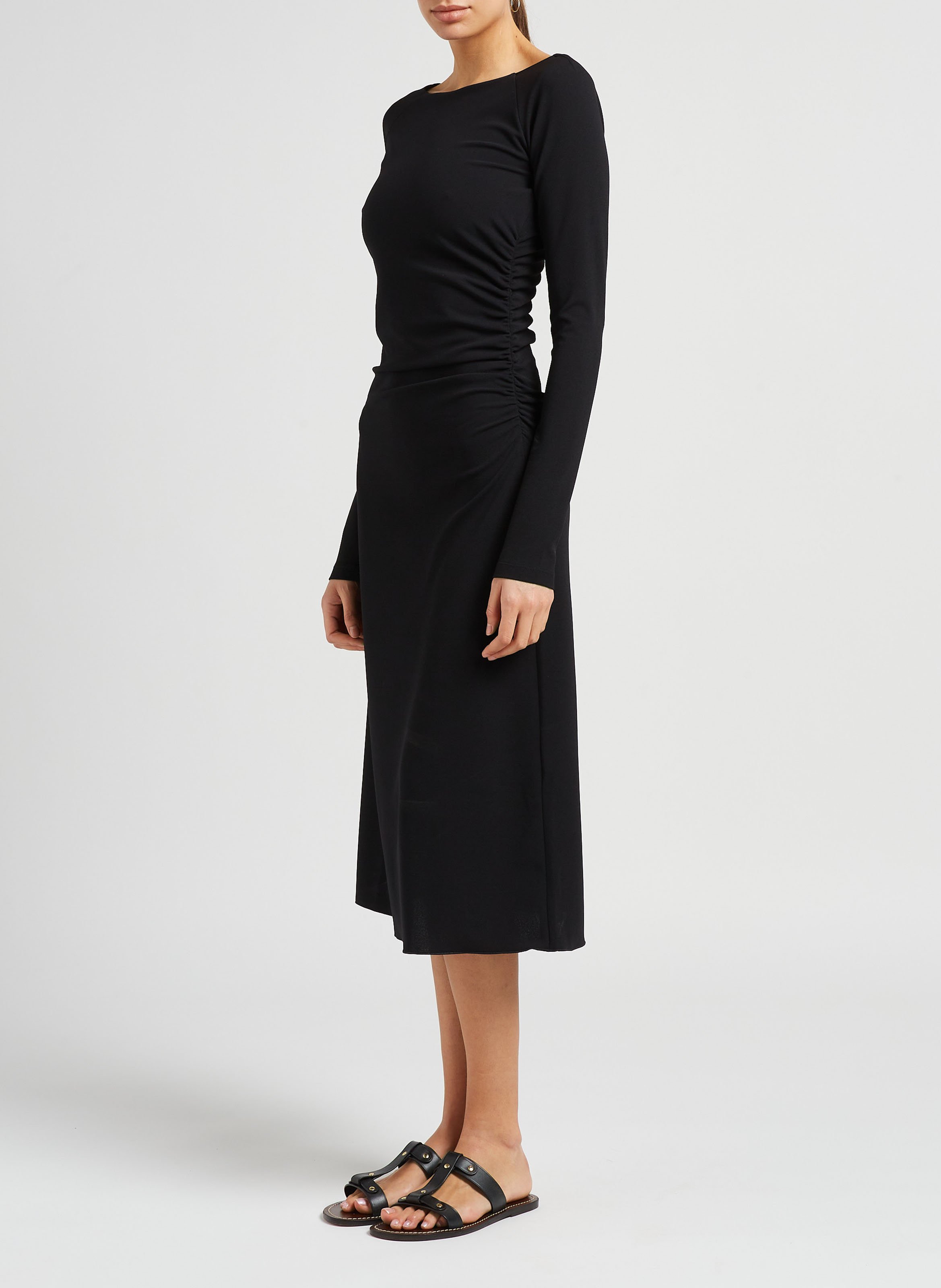 Robe midi col bateau MAX&Co. Noir