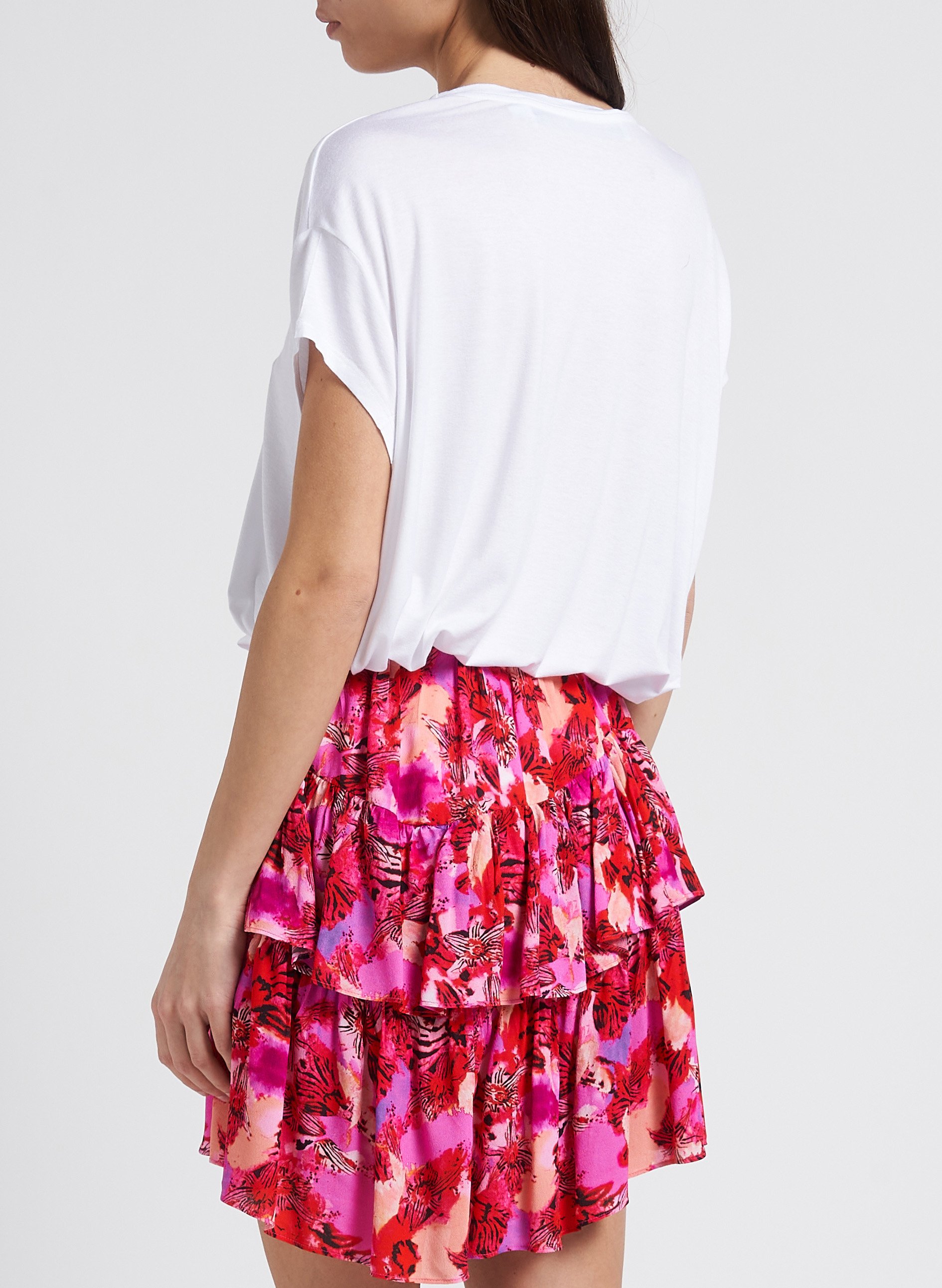 Tee-shirt col rond ample MARGAUX LONNBERG Blanc