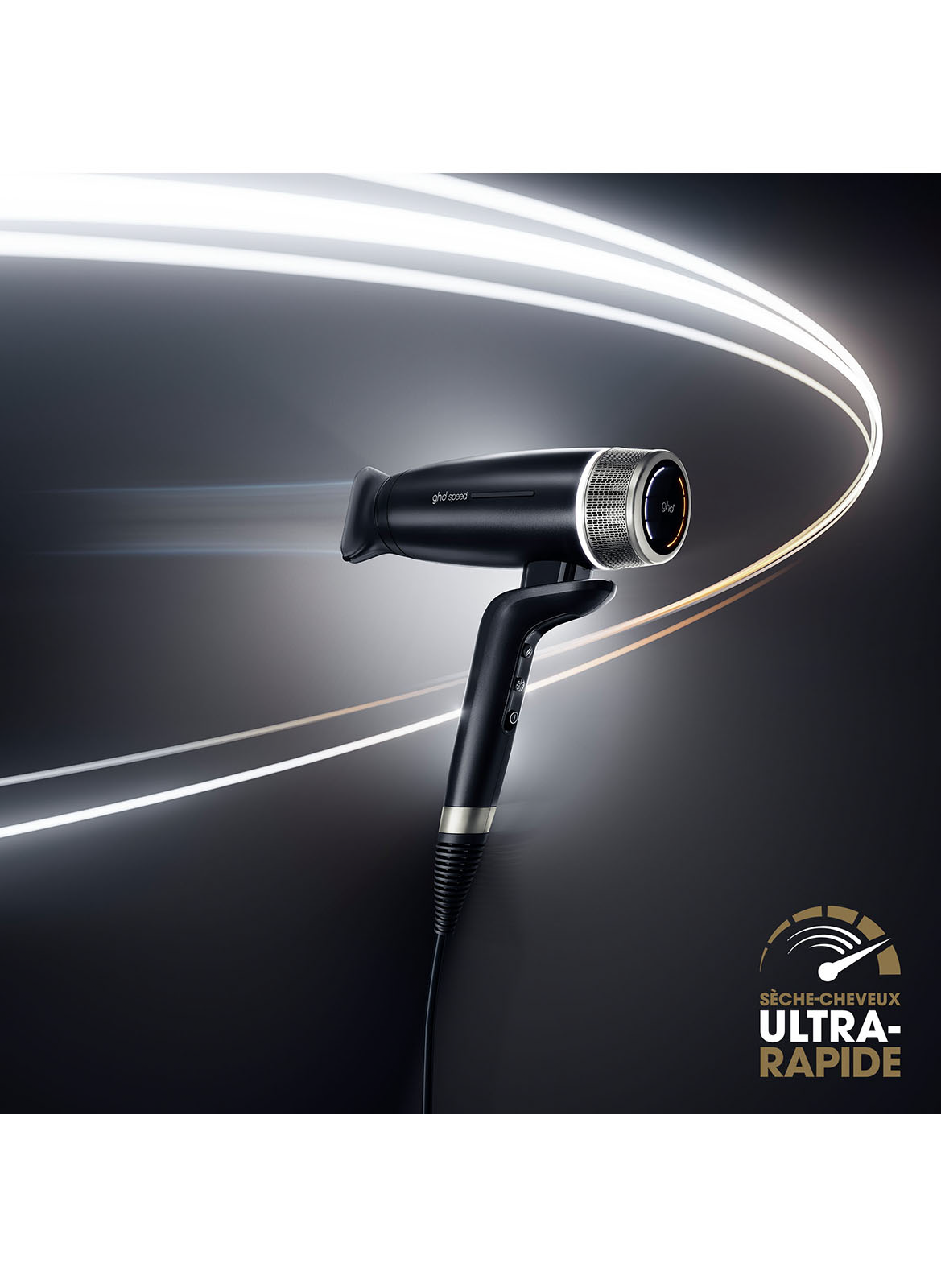 Hair Dryer ultra-fast ghd Speed matte black GHD Noir