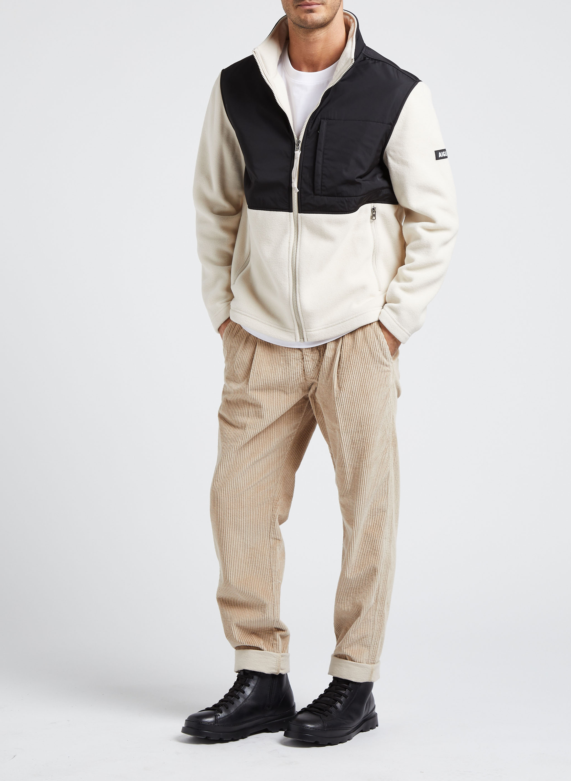 Polaire col montant  AIGLE Jaune