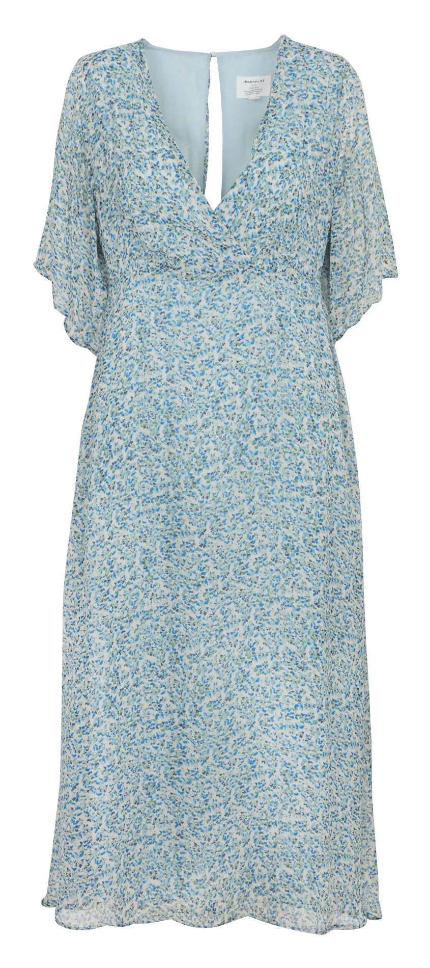 Robe longue col V imprimé MAISON 123 Vert