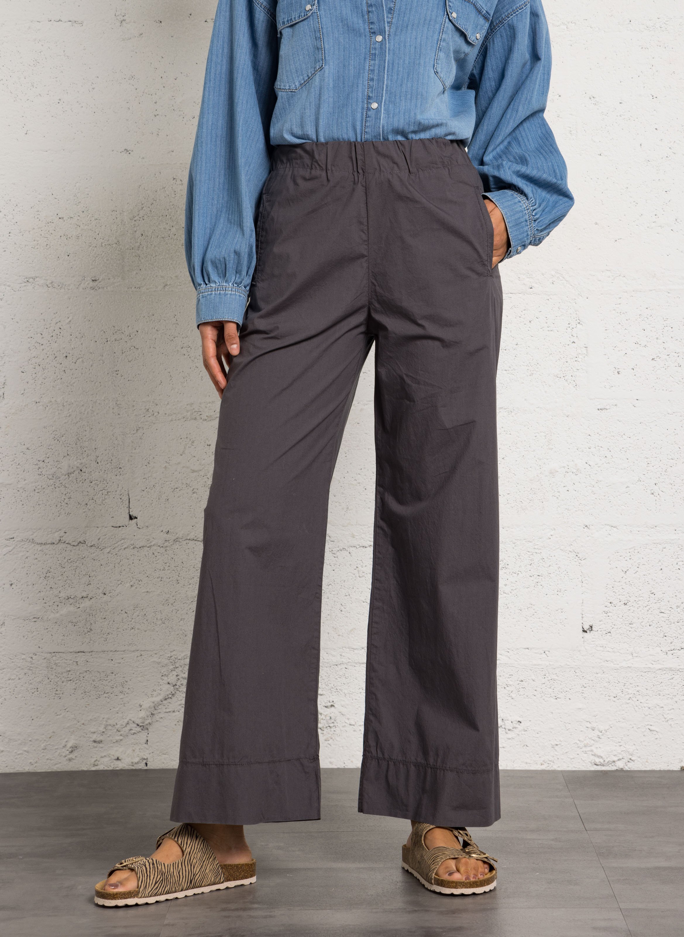 Cotton-blend chinos HOD PARIS Grey