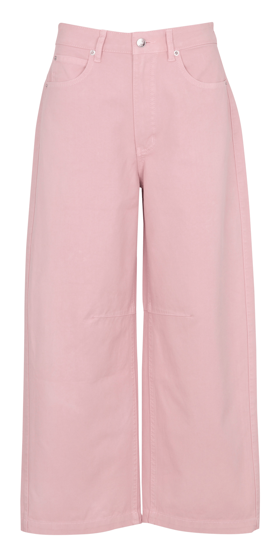 Katoenen straight fit pantalon BERENICE Roze