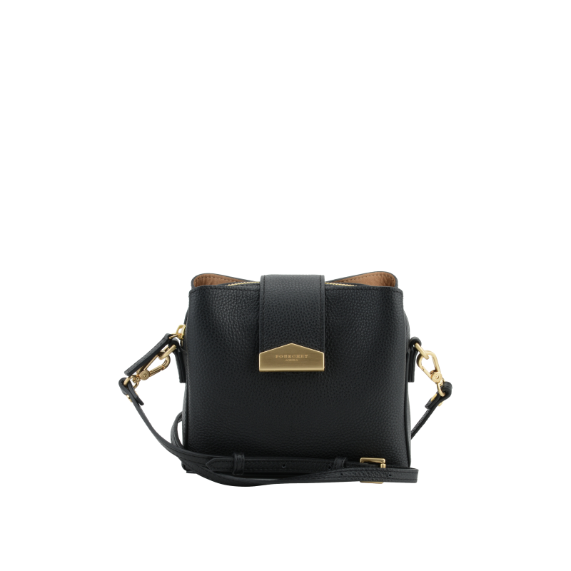 Calfskin leather shoulder bag POURCHET
