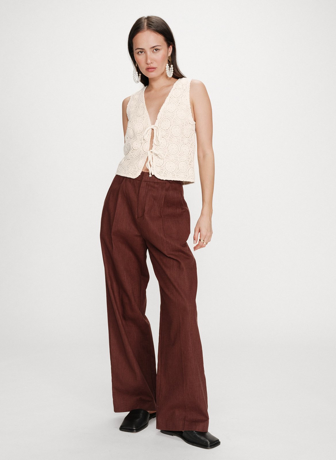 Massachusetts V-neck cotton cardigan GRACE ET MILA White