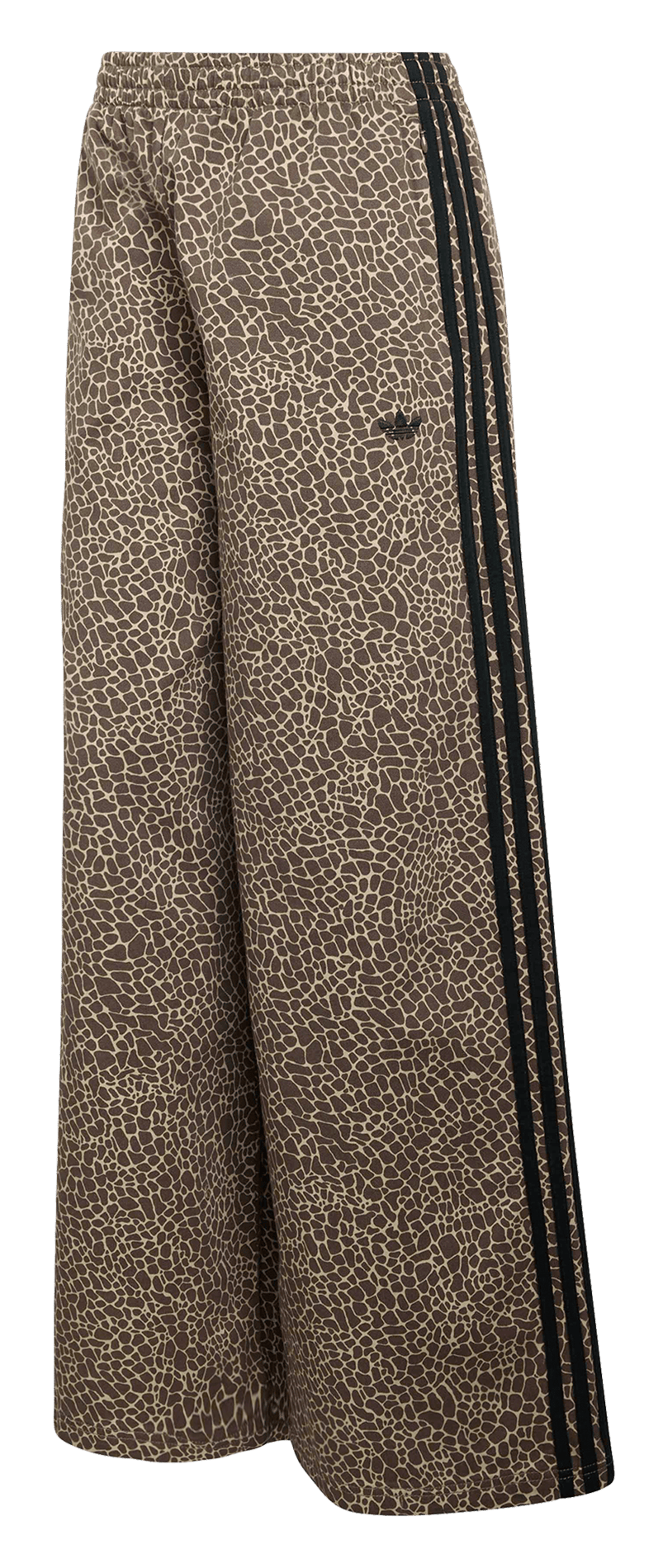 Wijde katoenen broek met print ADIDAS Bruin