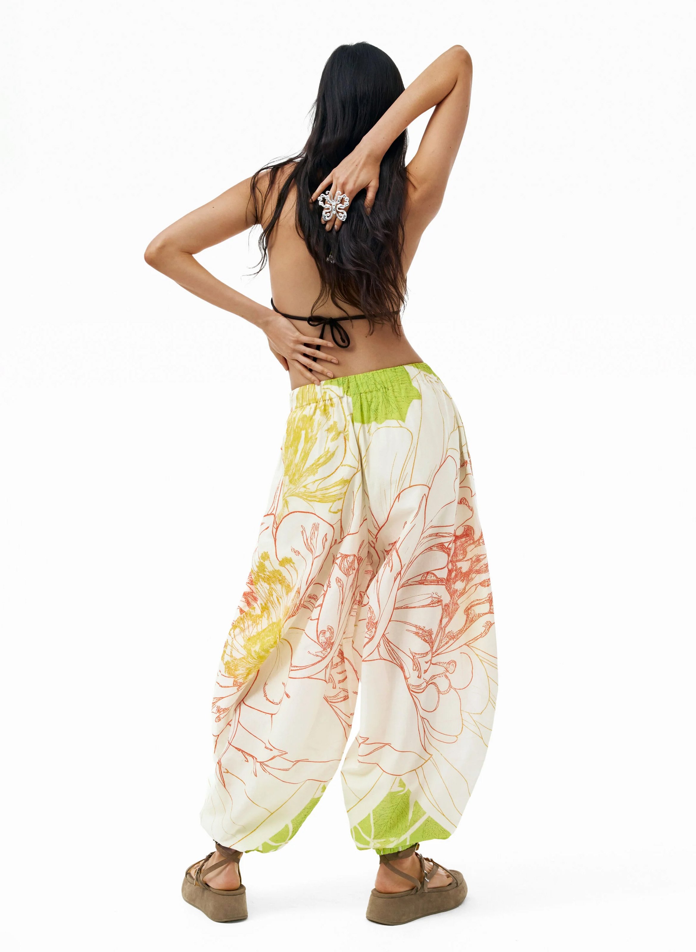 Pantalon baloon imprimé  DESIGUAL Vert