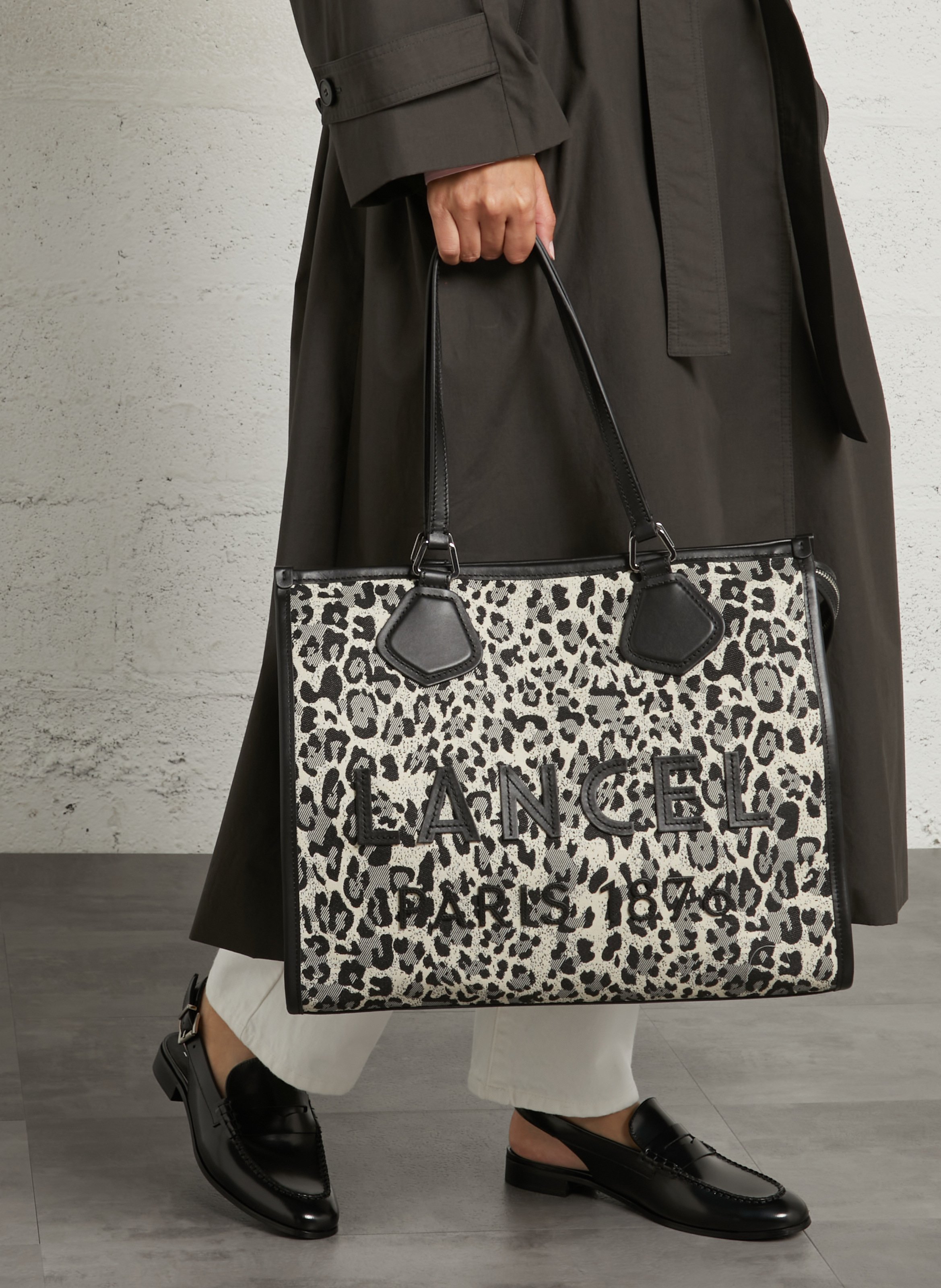 Shopper mit Print LANCEL Schwarz
