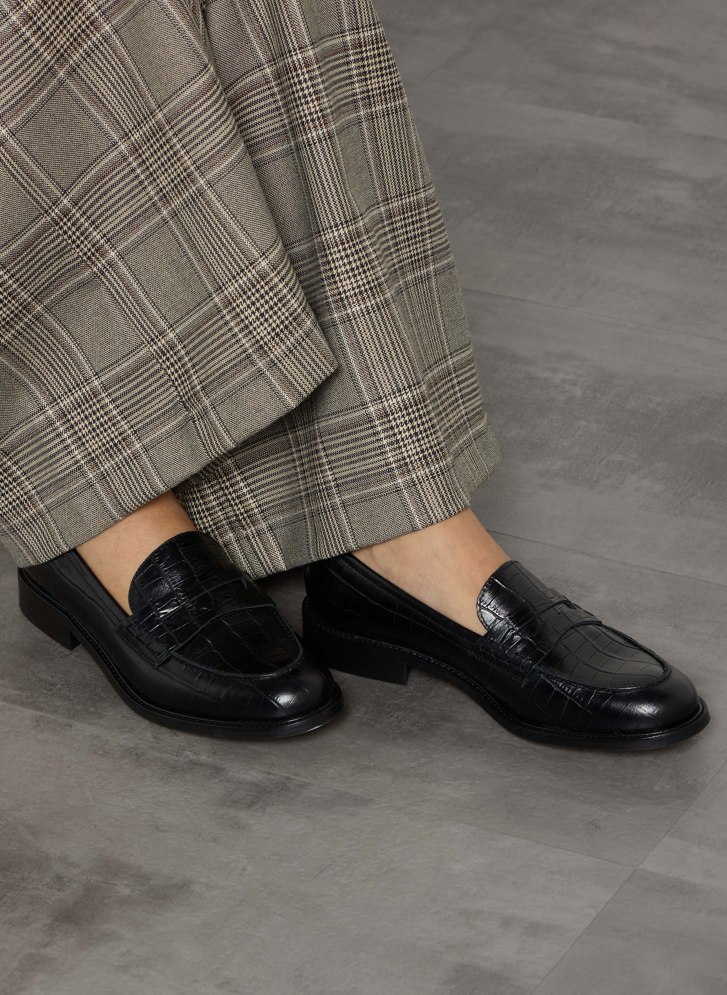 Leather loafers MELLOW YELLOW Black