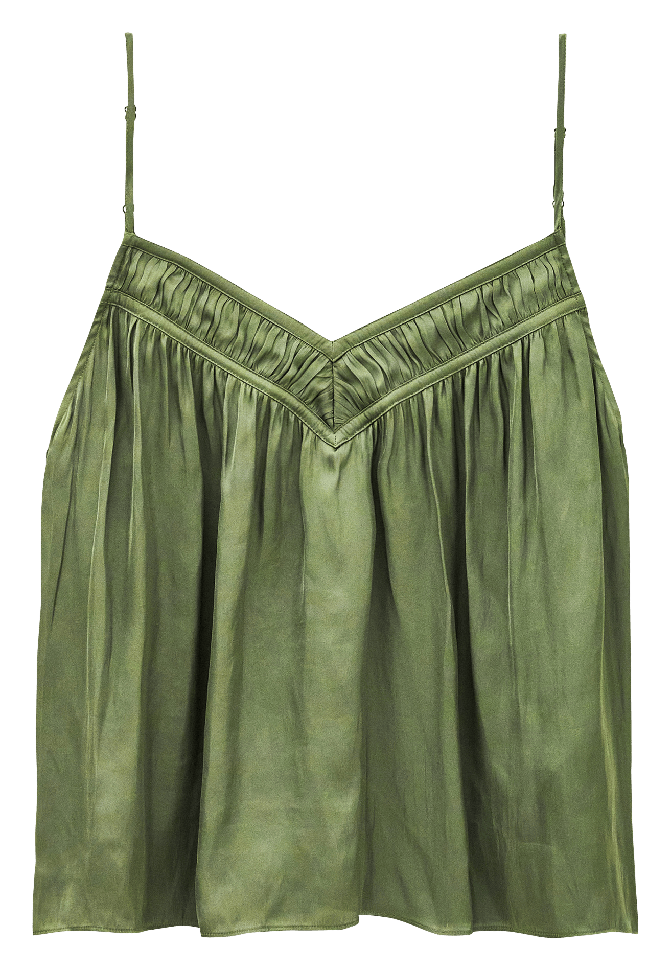 Oversize V-Ausschnitt Top BA&SH Khaki