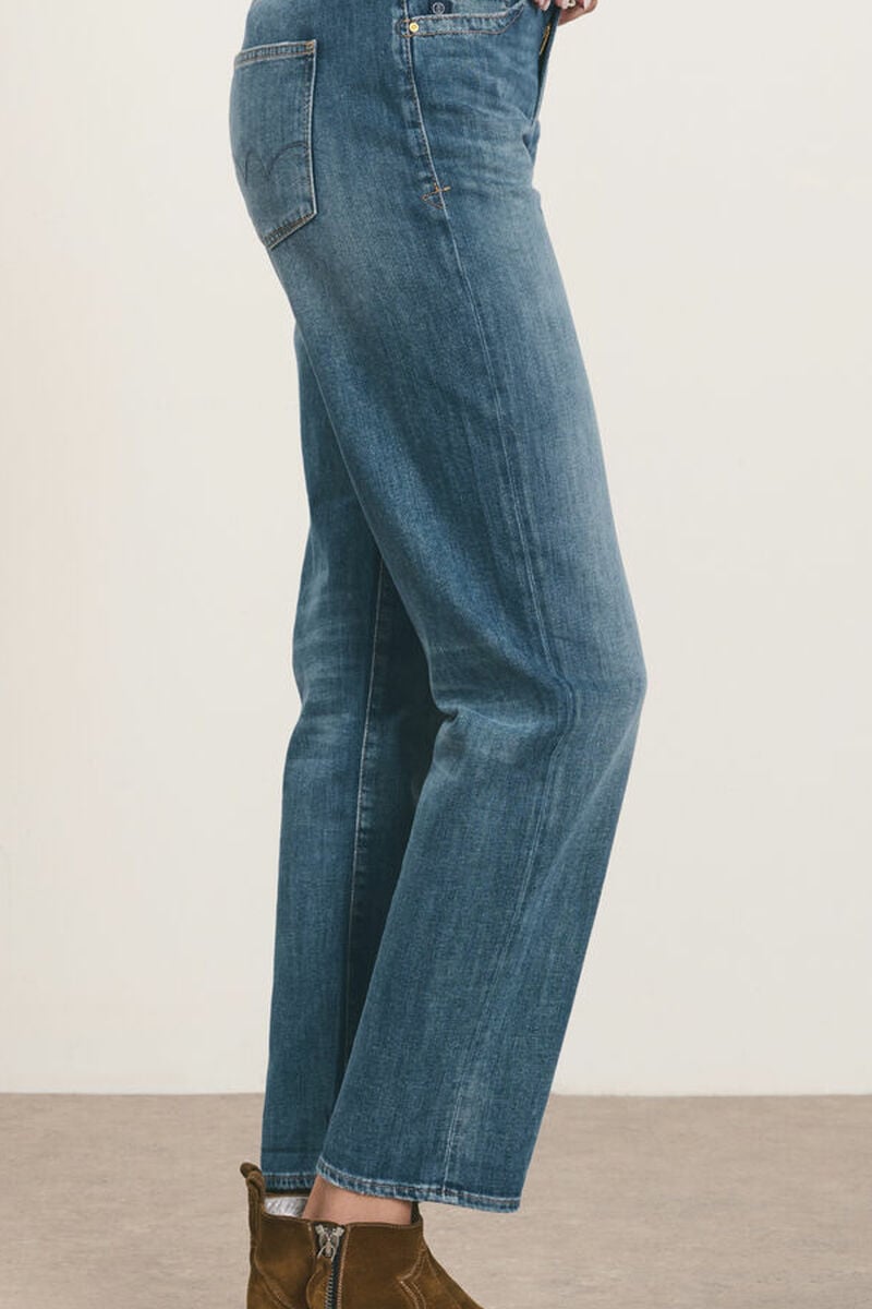 Straight jeans, 7/8 length LE TEMPS DES CERISES Blue