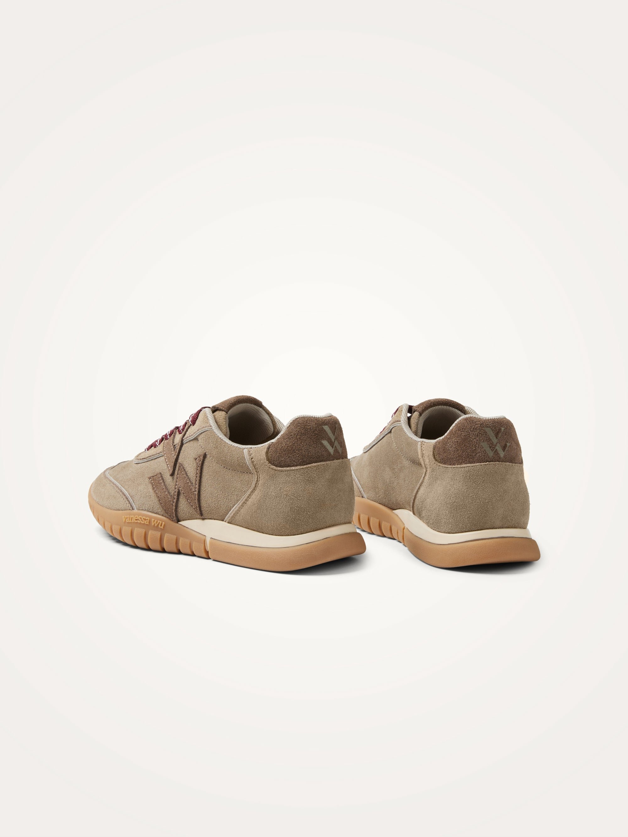 Sneakers with monogram on graphic sole VANESSA WU Grey