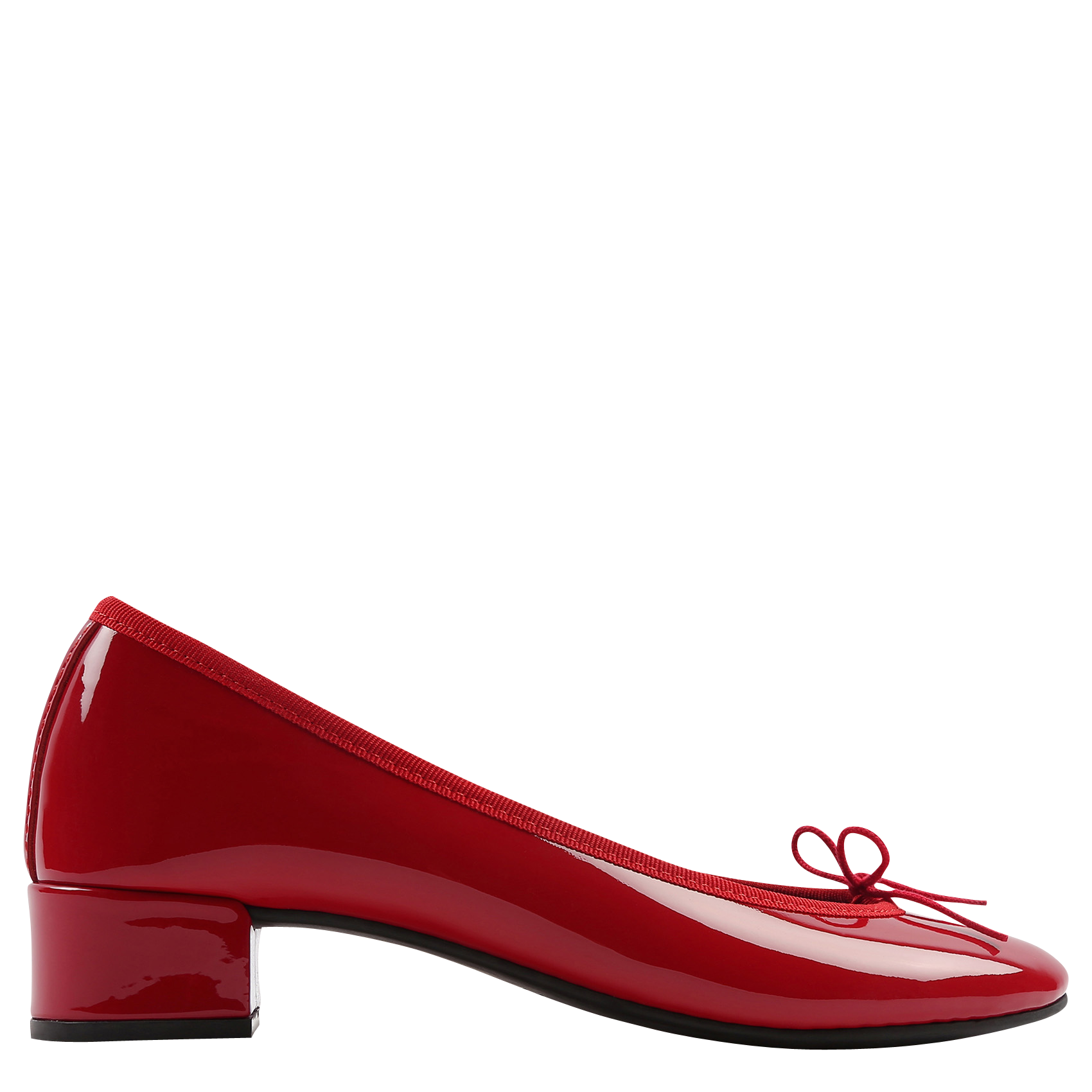 Ballerines à talons en cuir vernis REPETTO