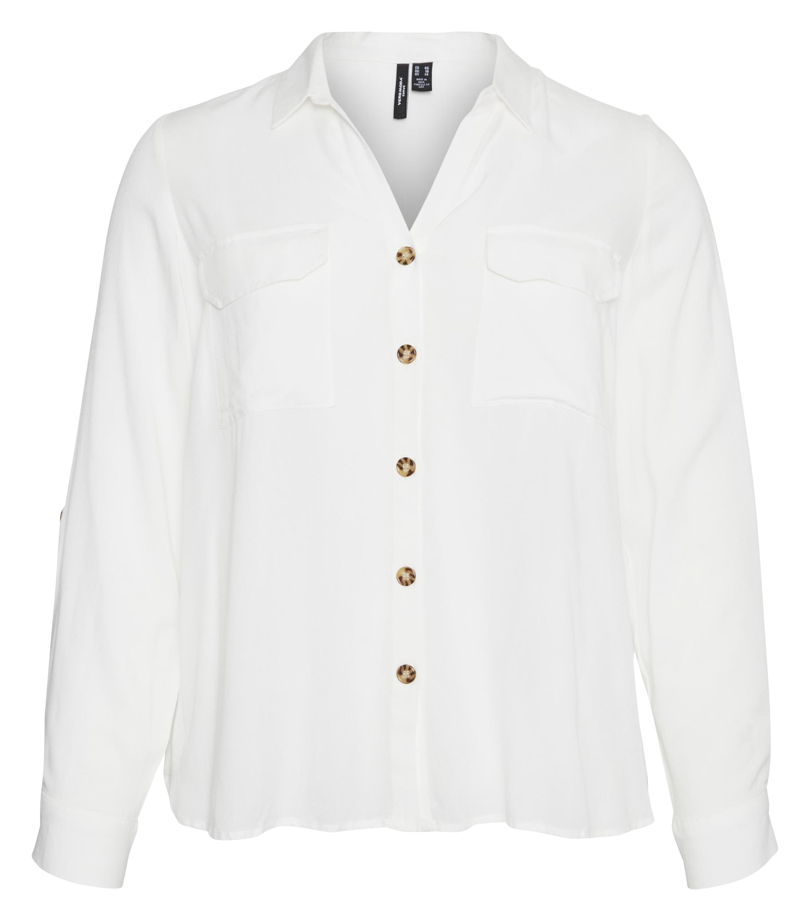 Chemise regular-fit en viscose VERO MODA CURVE Blanc
