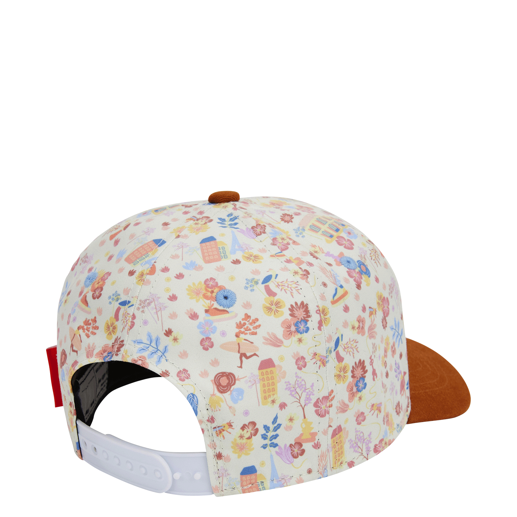 Bedruckte Kappe HELLO HOSSY Braun