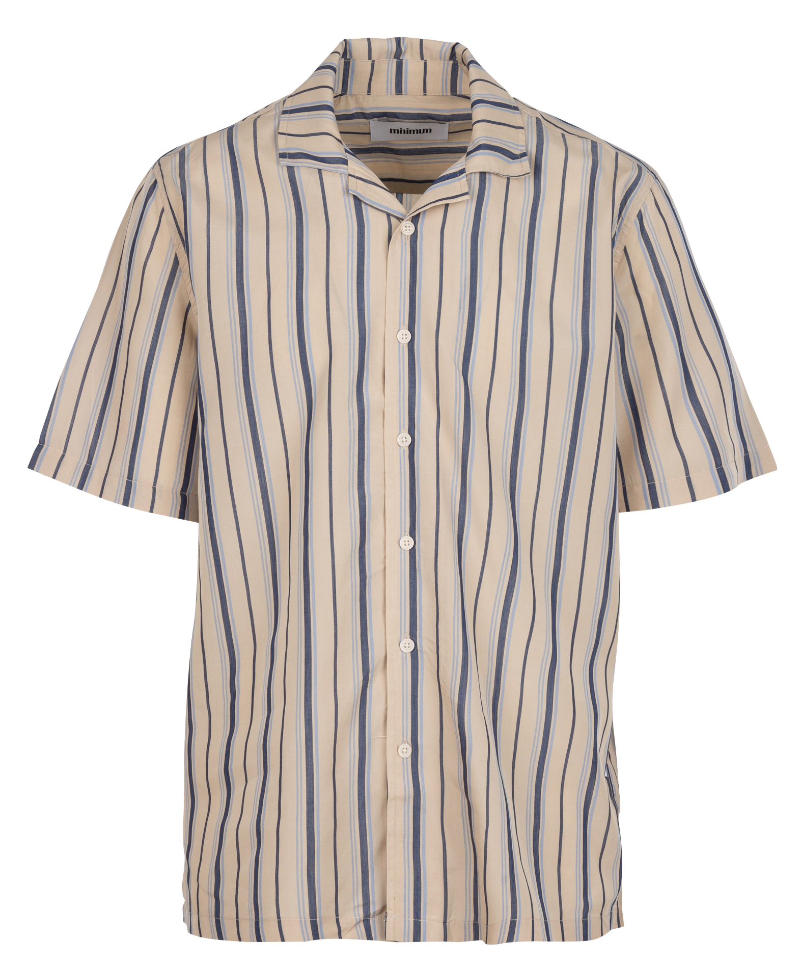 Regular-fit striped shirt with classic collar MINIMUM Multicolored