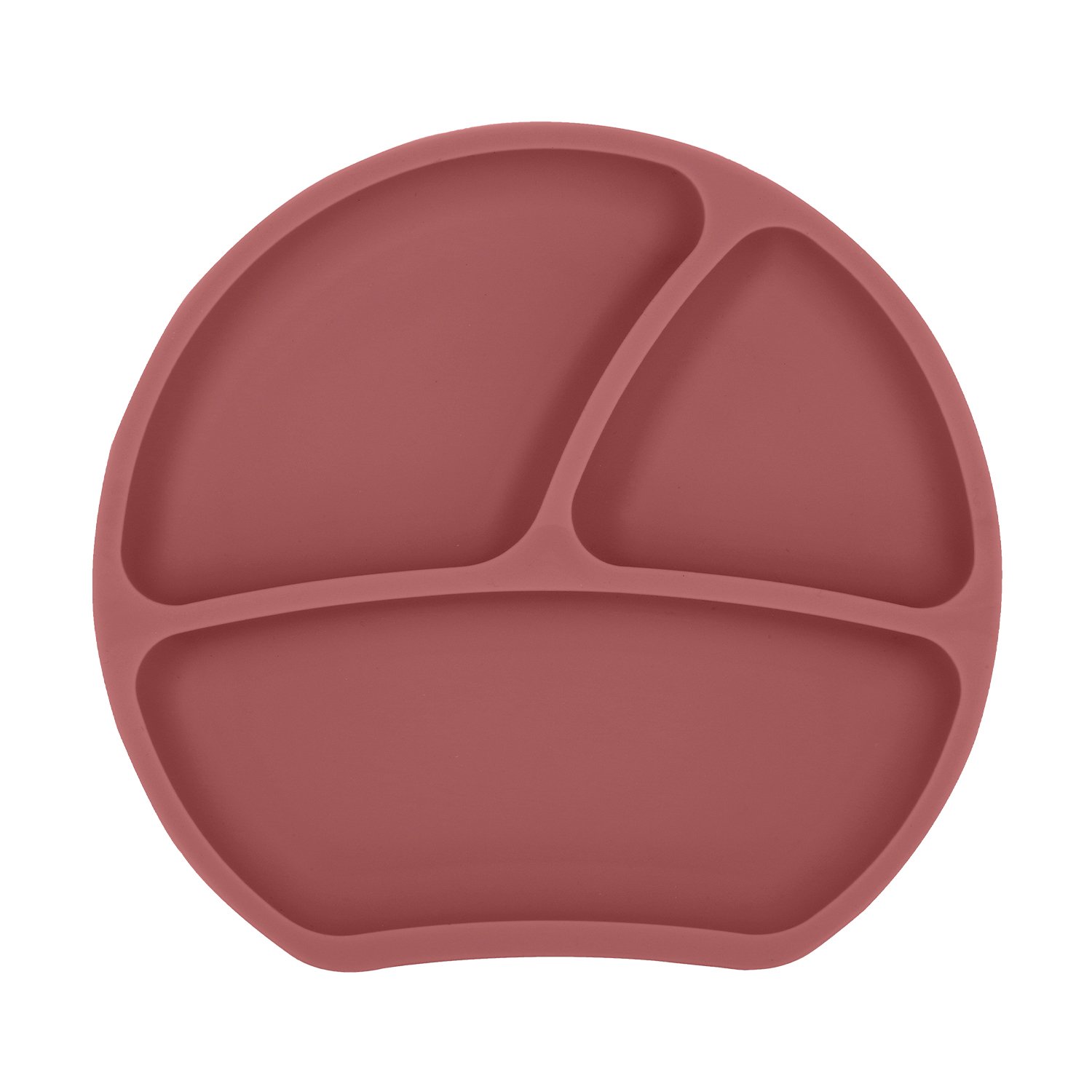 Assiette ventouse en silicone KINDSGUT Rose