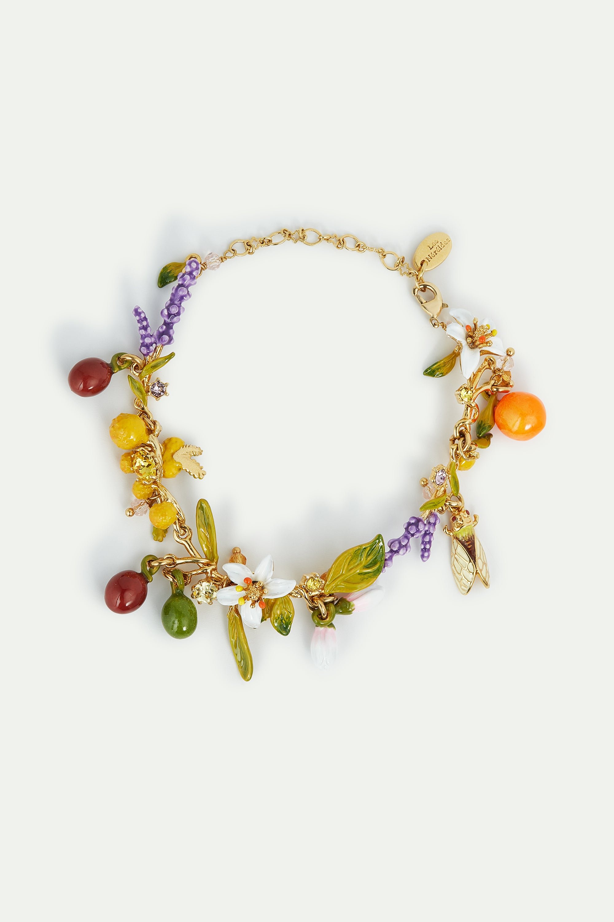 Bracelet fin bouquet du jardin de provence LES NEREIDES Multicolore