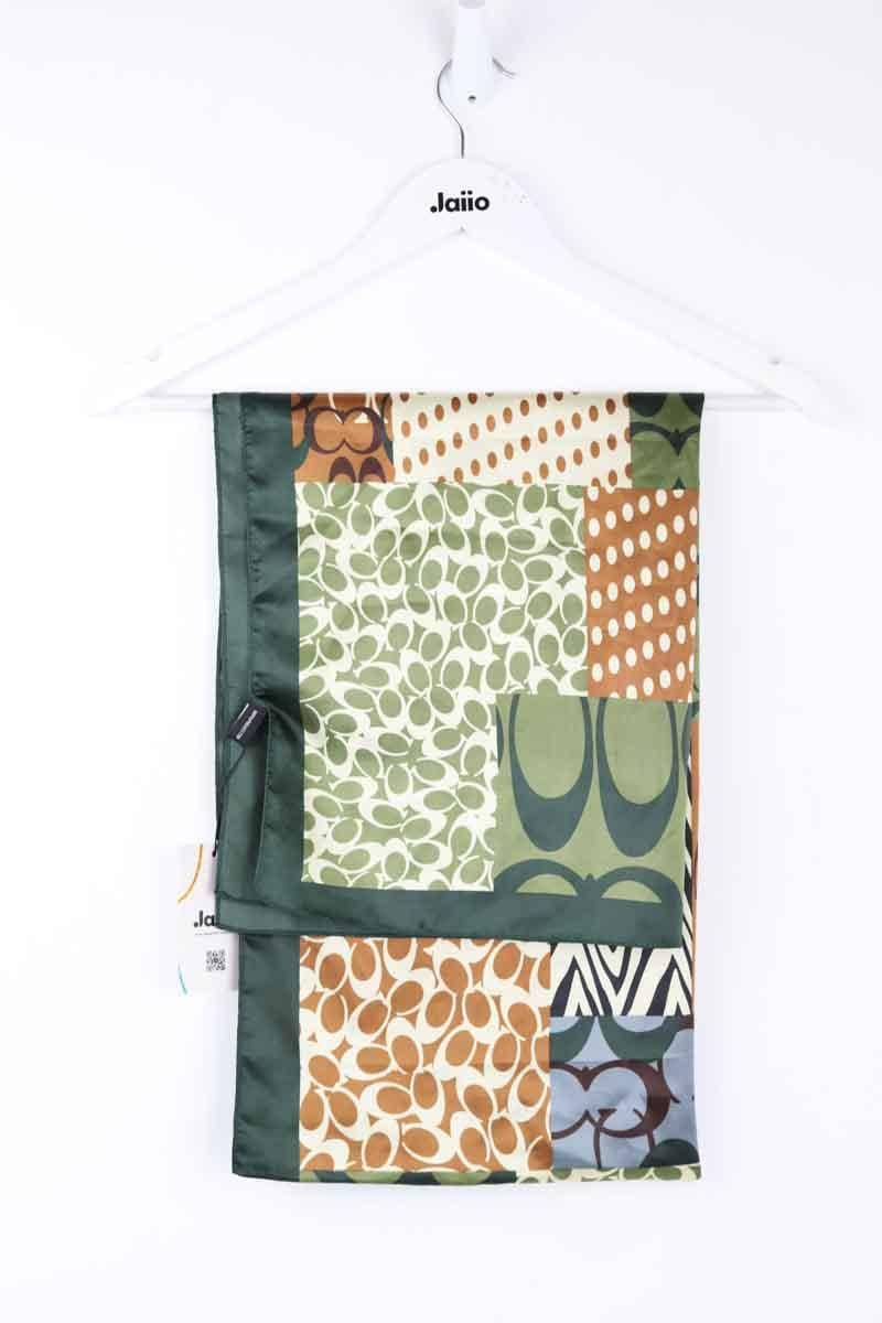 Silk stole  COACH - Seconde Main Khaki