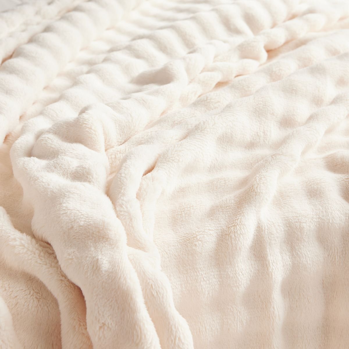 Plain checkered pattern TODAY LINGE DE MAISON White