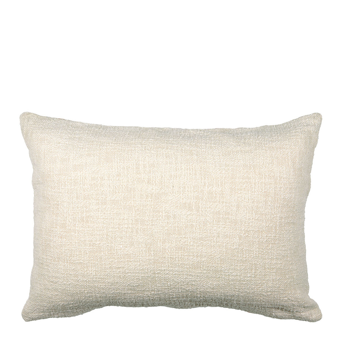 Embroidered polycotton cushion cover BLANC D'IVOIRE Multicolored