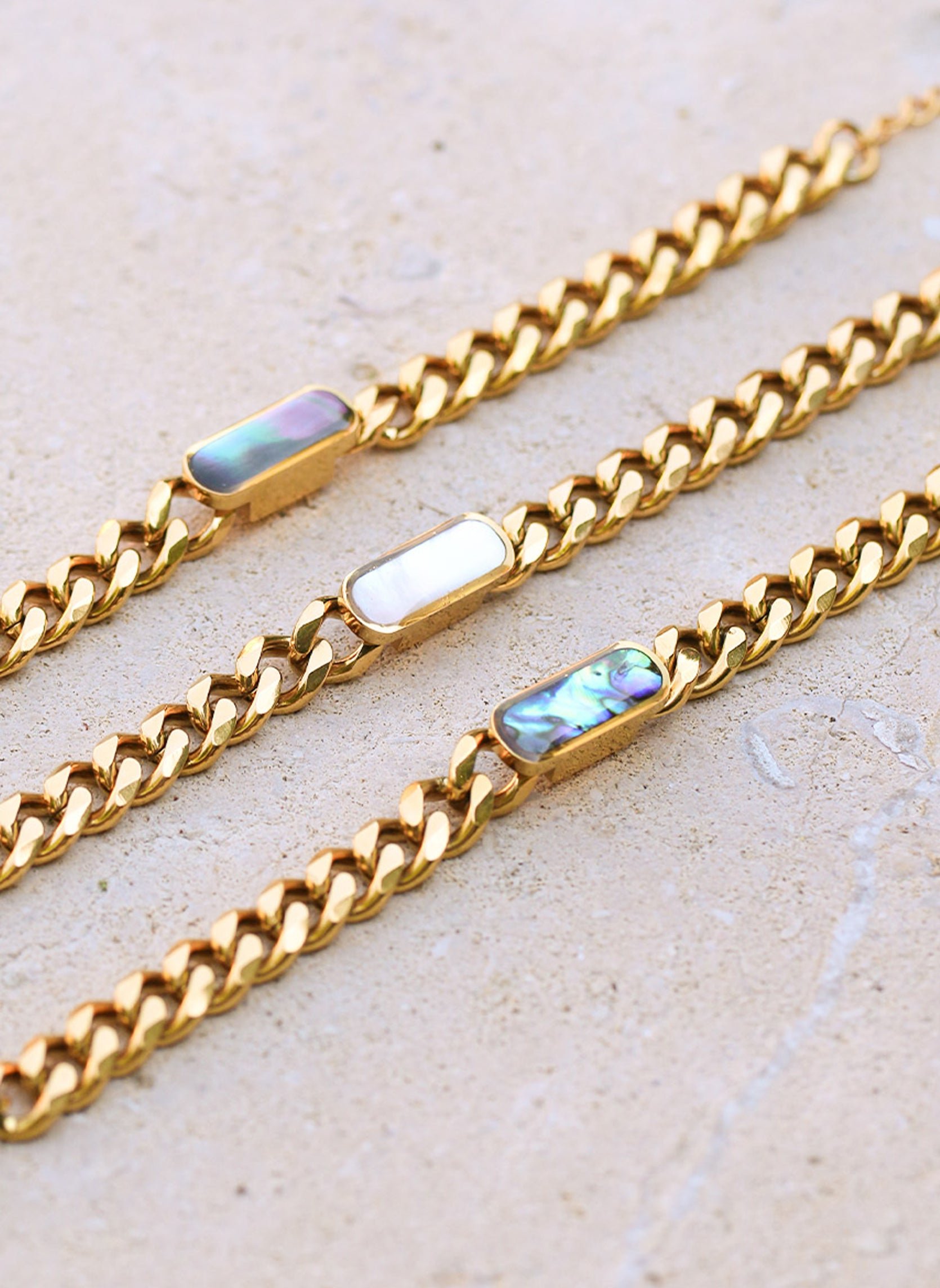 Columba chain bracelet AEC Paris Blue