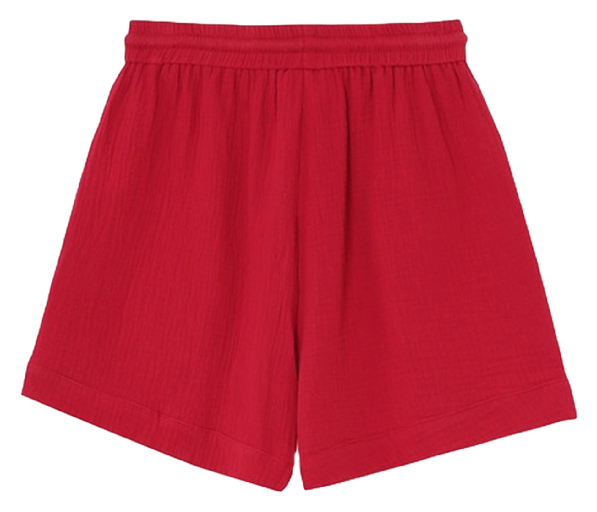 Short large en coton GRACE ET MILA Rouge